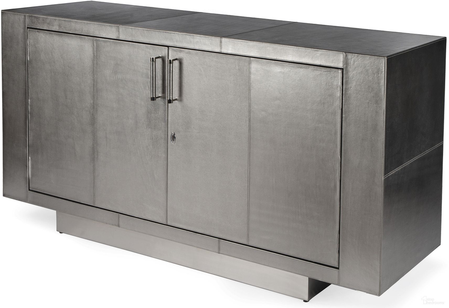 The appearance of Francois Silver Leather 70.5 Inch Buffet Sideboard In Silver designed by Butler Specialty Company in the modern / contemporary interior design. This silver piece of furniture was selected by 1StopBedrooms from Francois Collection to add a touch of cosiness and style into your home. Sku: 3736435. Material: Wood.