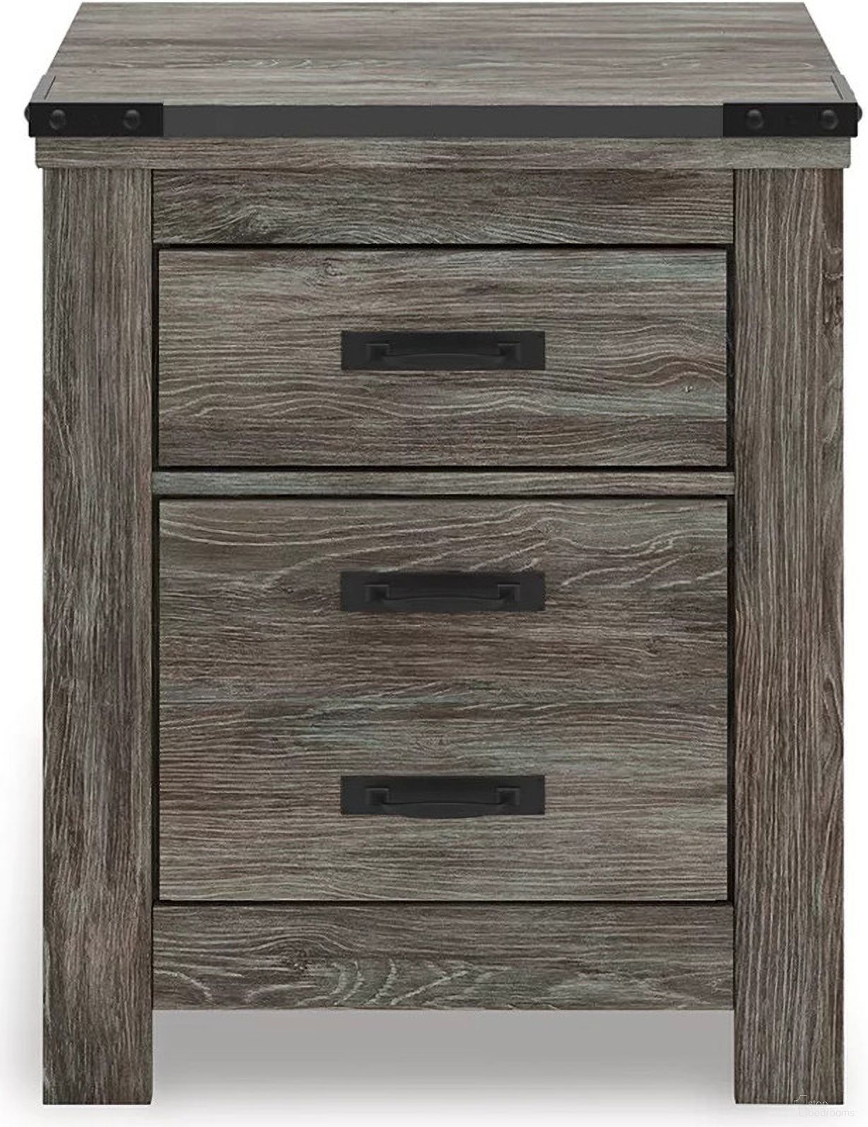 The appearance of Frandern Nightstand In Gray designed by Signature Design by Ashley in the transitional interior design. This gray piece of furniture was selected by 1StopBedrooms from Frandern Collection to add a touch of cosiness and style into your home. Sku: B4480-92. Material: Wood.