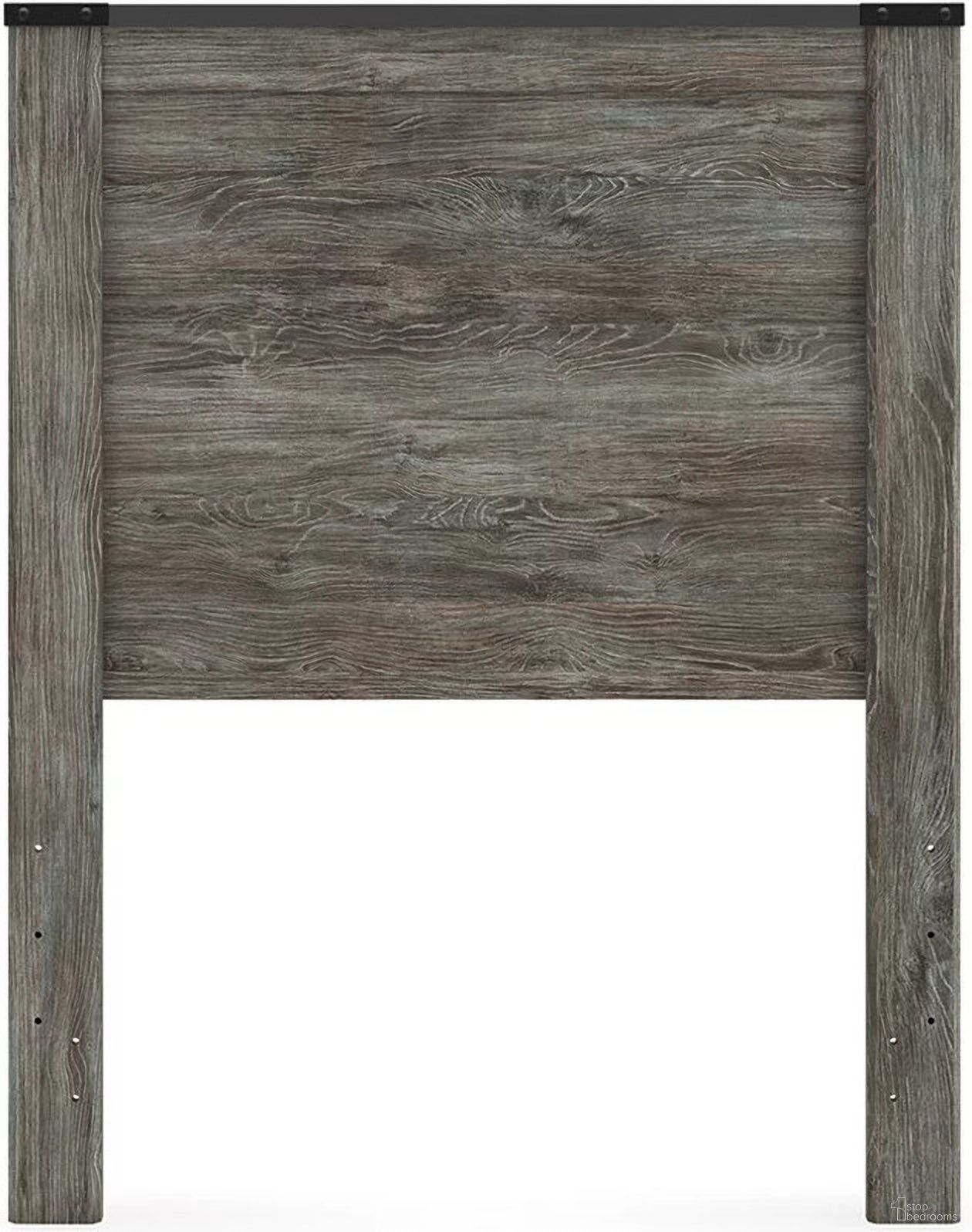 The appearance of Frandern Twin Panel Headboard In Gray designed by Signature Design by Ashley in the transitional interior design. This gray piece of furniture  was selected by 1StopBedrooms from Frandern Collection to add a touch of cosiness and style into your home. Sku: B4480-53. Material: Wood. Bed Size: Twin.
