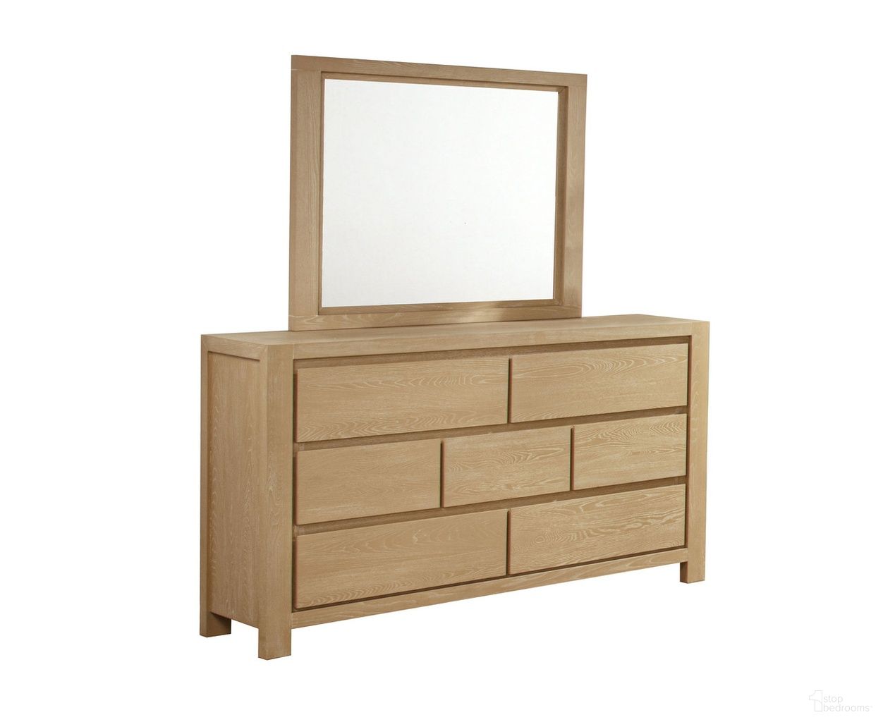The appearance of Frank Rubberwood Dresser with Mirror in Natural Light Oak designed by Best Quality Furniture in the transitional interior design. This natural light oak piece of furniture was selected by 1StopBedrooms from Frank Collection to add a touch of cosiness and style into your home. Sku: B730-DR;B730-M. Material: Rubberwood.