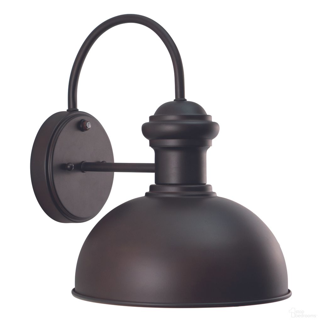 The appearance of Franklin 10 Inch Outdoor Wall Light In Oil Burnished Bronze and Light Gold designed by Vaxcel in the country / farmhouse interior design. This oil burnished bronze/light gold piece of furniture  was selected by 1StopBedrooms from Franklin Collection to add a touch of cosiness and style into your home. Sku: T0016. Material: Steel.