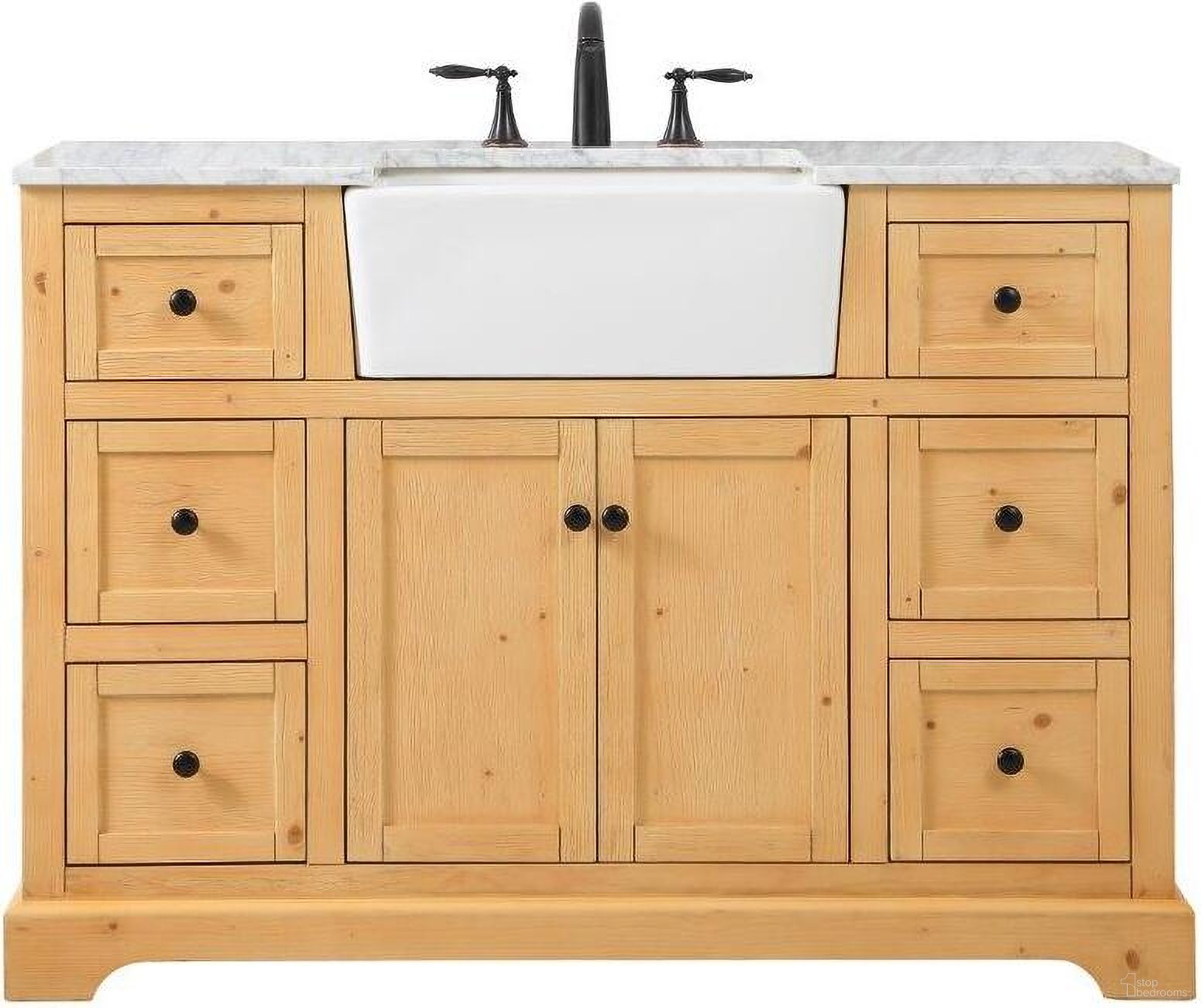 Franklin 48 Inch Single Bathroom Vanity In Natural Wood