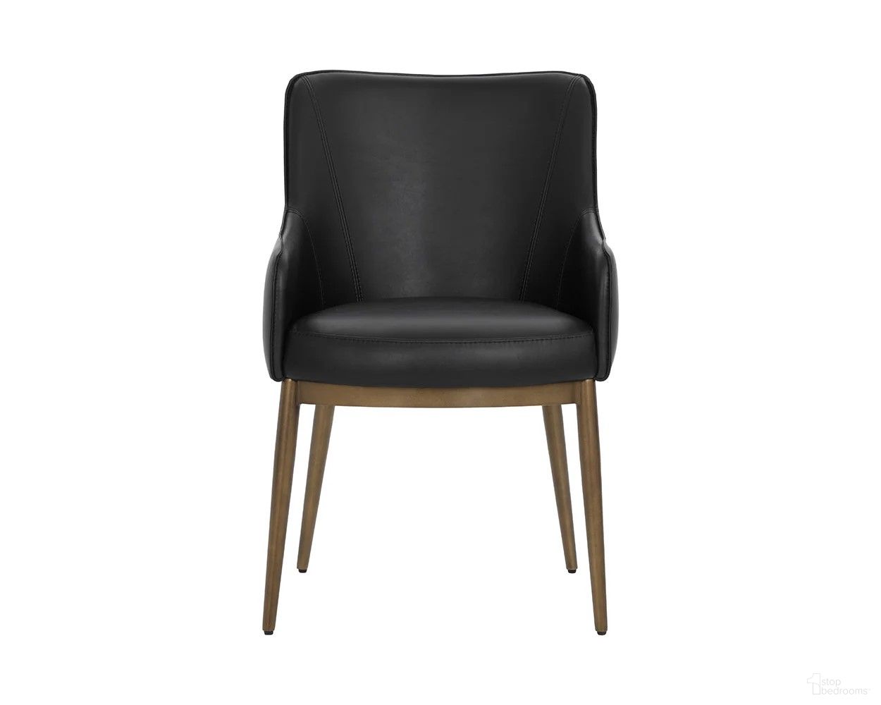 Franklin Dining Armchair In Bravo Black