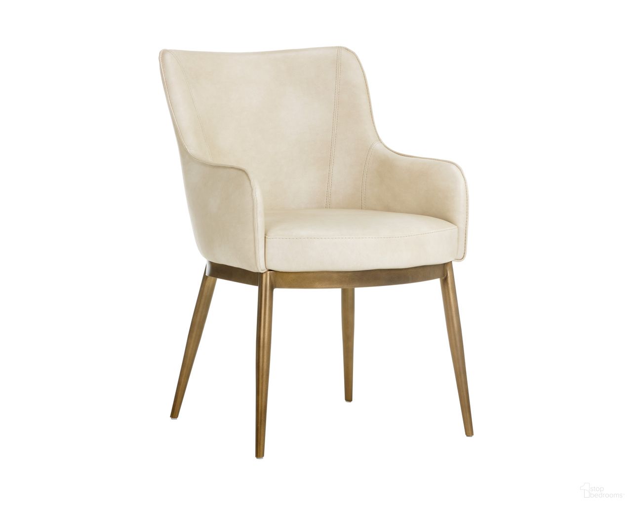 Franklin Dining Armchair In Bravo Cream