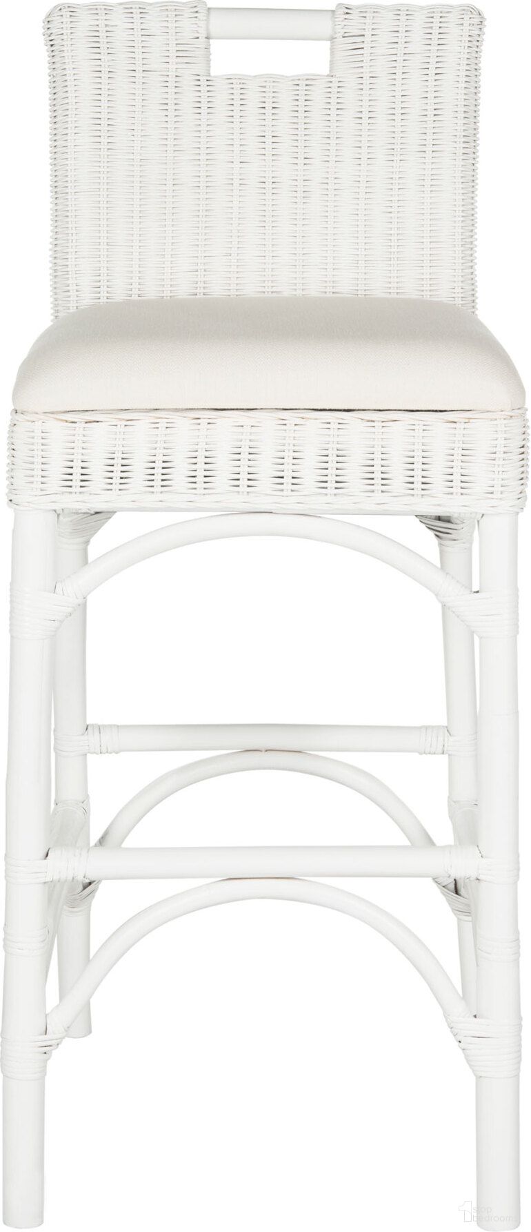 The appearance of Franklin White and Eggshell Bar Stool designed by Safavieh in the modern / contemporary interior design. This white piece of furniture was selected by 1StopBedrooms from Franklin Collection to add a touch of cosiness and style into your home. Sku: FOX6532B. Material: Rattan.