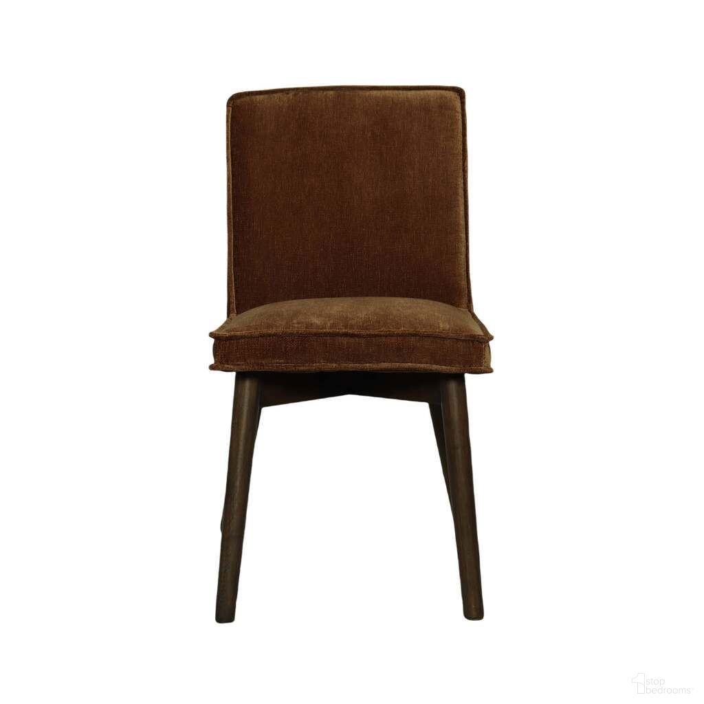 The appearance of Franklyn Dining Chair Set of 2 In Dark Brown and Distressed Velvet Bronze designed by LH Imports in the modern / contemporary interior design. This dark brown/distressed velvet bronze piece of furniture was selected by 1StopBedrooms from Franklyn Collection to add a touch of cosiness and style into your home. Sku: CR027-DVB. Material: Rubberwood. Chair Type: Side Chair.