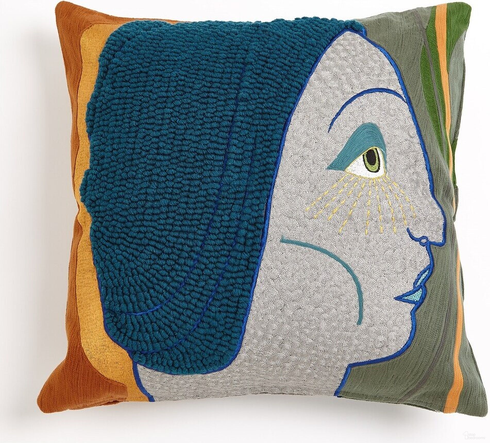 Frau Heidi Pillow In Blue