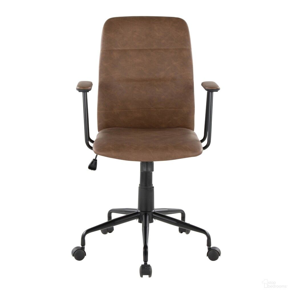 Fredrick Office Chair In Black and Espresso