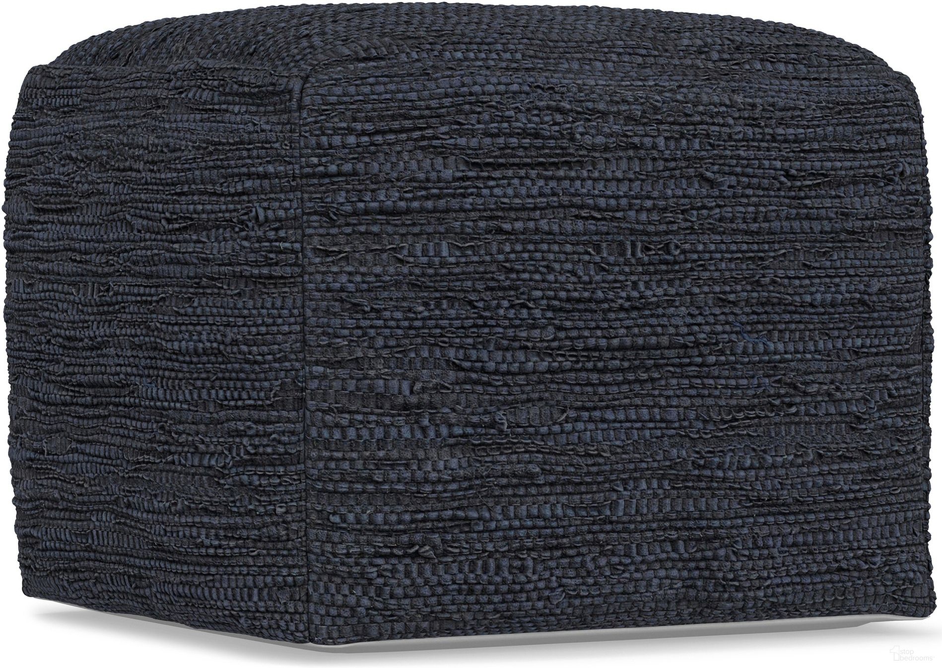 The appearance of Fredrik Woven Genuine Leather Square Pouf In Dark Blue designed by Simpli Home in the modern / contemporary interior design. This dark blue piece of furniture was selected by 1StopBedrooms from Fredrik Collection to add a touch of cosiness and style into your home. Sku: AXCPF-19-DKB. Material: Genuine Leather.