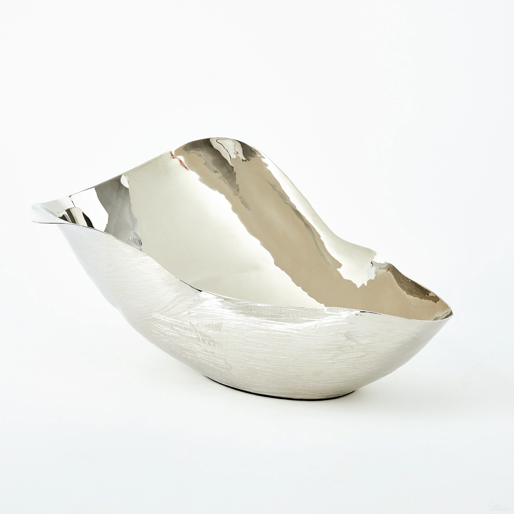 Free Form Large Bowl In Nickel