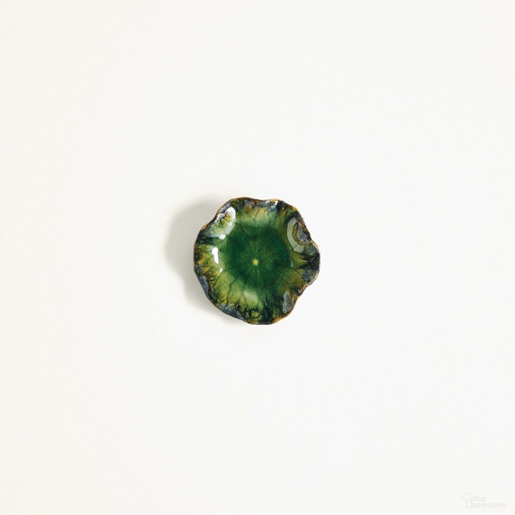 Free Small Formed Lily Plate In Green