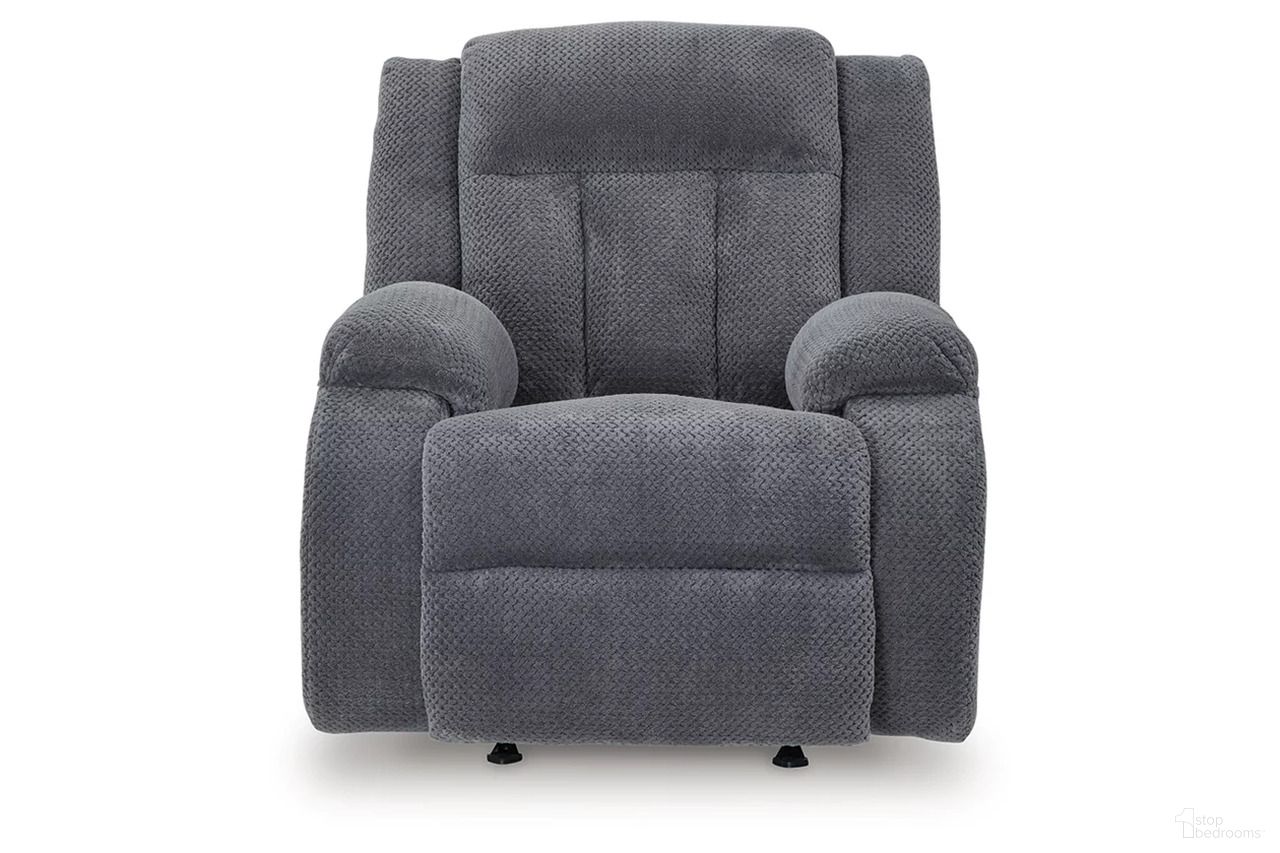 The appearance of Free Wake Power Recliner In Steel designed by Signature Design by Ashley in the modern / contemporary interior design. This steel piece of furniture  was selected by 1StopBedrooms from Free Wake Collection to add a touch of cosiness and style into your home. Sku: NC2140598. Material: Polyester.