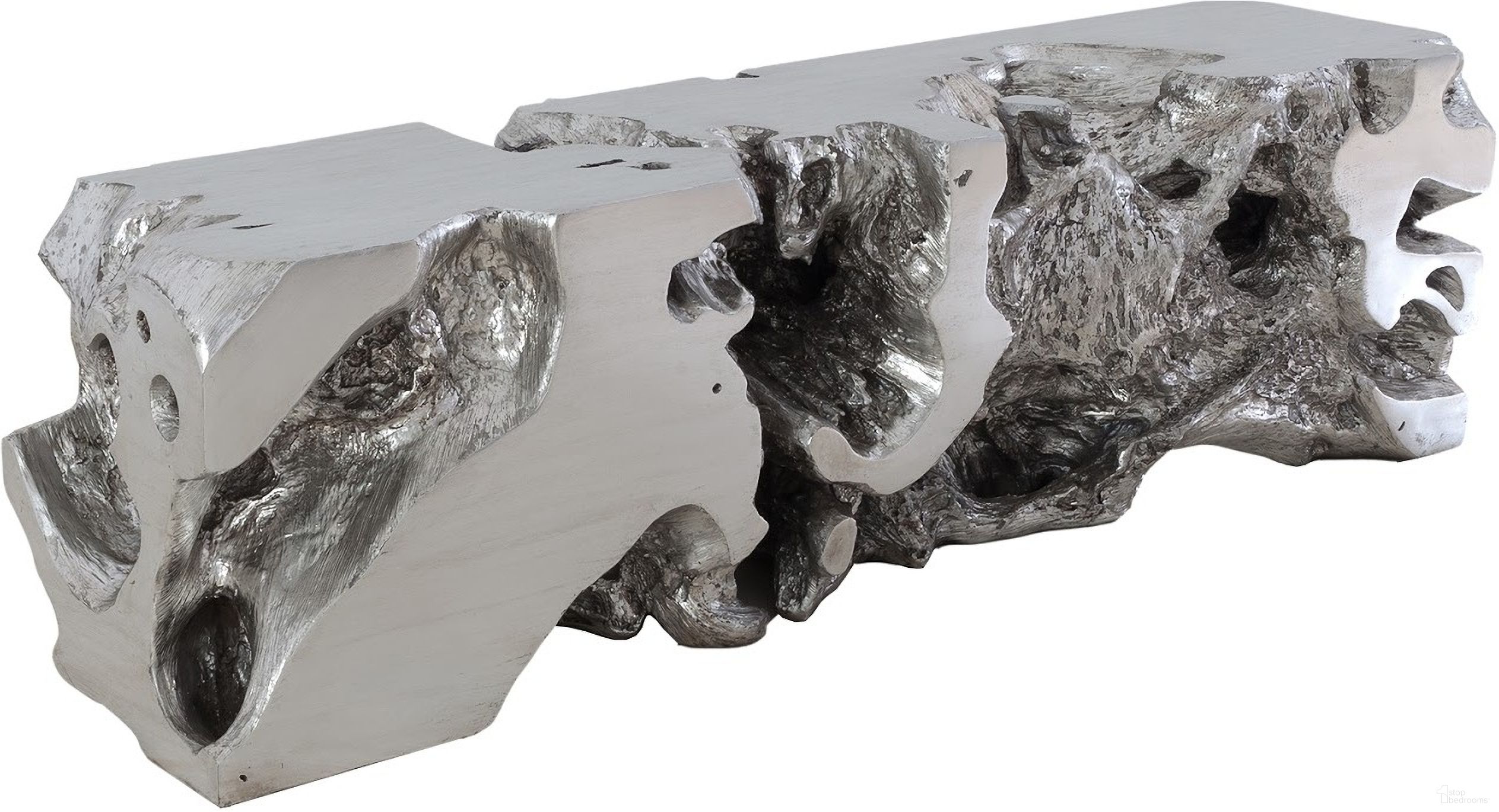 The appearance of Freeform Bench In Silver designed by Phillips Collection in the modern / contemporary interior design. This silver piece of furniture was selected by 1StopBedrooms from Cast Naturals Collection to add a touch of cosiness and style into your home. Sku: PH62419. Material: Resin.
