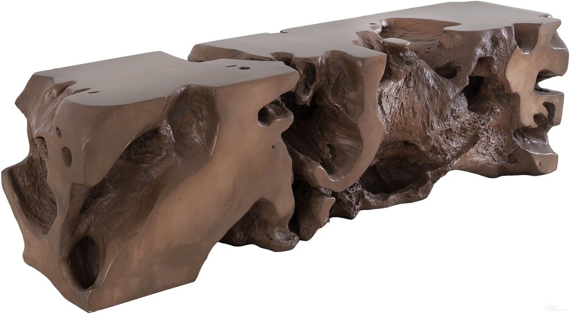The appearance of Freeform Bench In Brown designed by Phillips Collection in the modern / contemporary interior design. This brown piece of furniture  was selected by 1StopBedrooms from Cast Naturals Collection to add a touch of cosiness and style into your home. Sku: PH62420. Material: Resin.