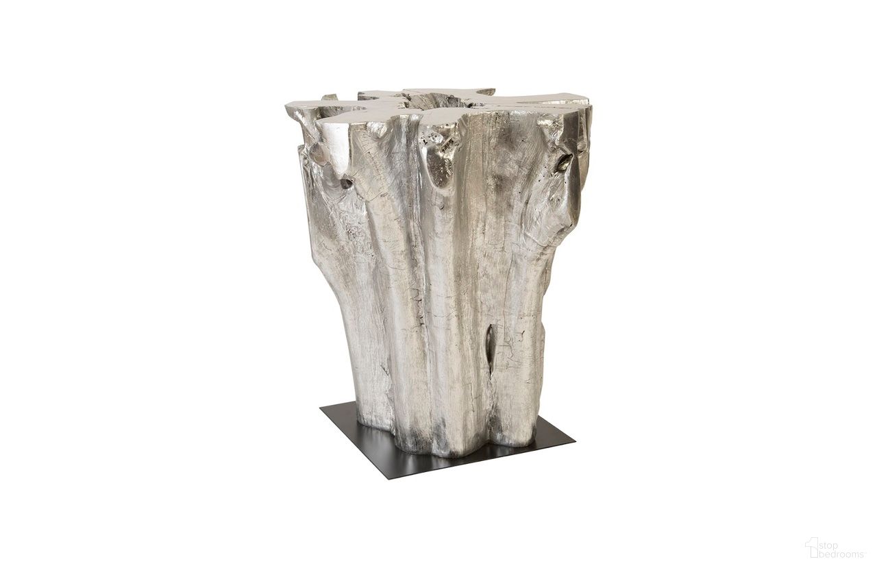 The appearance of Freeform Root Cast Bar Table with Metal Base In Silver designed by Phillips Collection in the modern / contemporary interior design. This silver piece of furniture  was selected by 1StopBedrooms from  to add a touch of cosiness and style into your home. Sku: PH67964. Material: Resin.