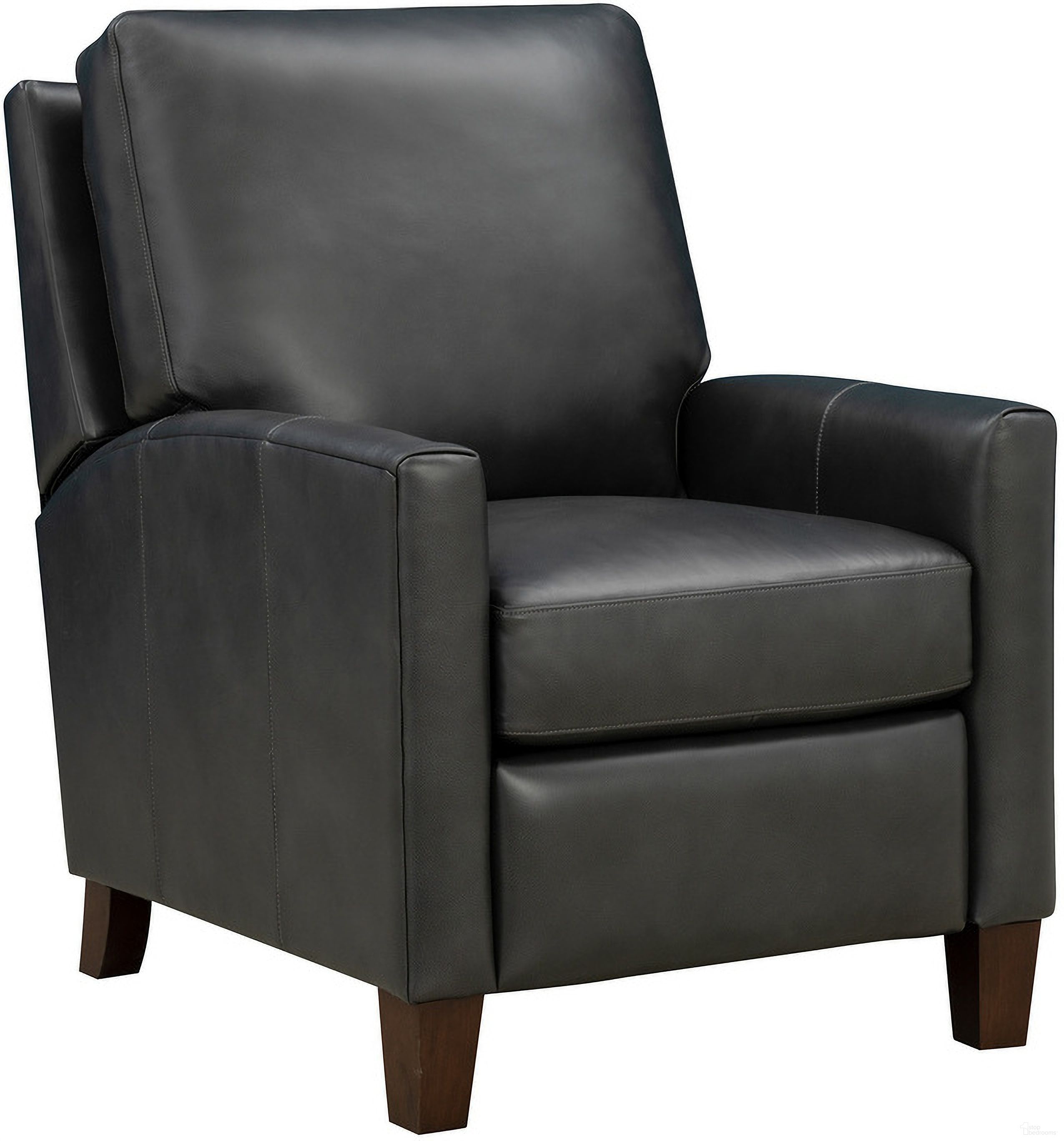 The appearance of Fremont Push Thru The Arms Recliner In Dark Gray designed by BarcaLounger in the traditional interior design. This dark gray piece of furniture was selected by 1StopBedrooms from Fremont Collection to add a touch of cosiness and style into your home. Sku: 71542572496. Material: Leather.