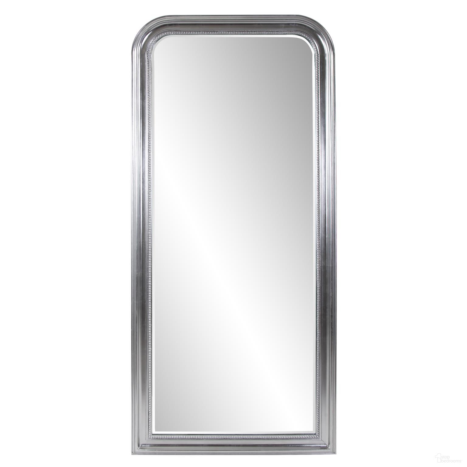 French Philippe Oversized Mirror In Bright Silver