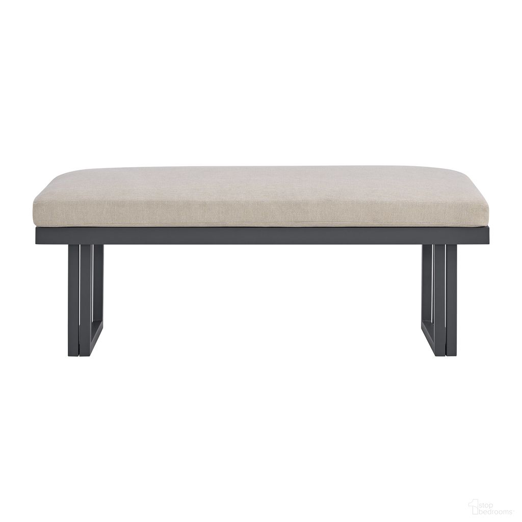 The appearance of Fresca Dining Bench In Beige and Dark Grey designed by Picket House in the modern / contemporary interior design. This beige/dark grey piece of furniture was selected by 1StopBedrooms from Fresca Collection to add a touch of cosiness and style into your home. Sku: O-16230-3-BN. Material: Aluminum.