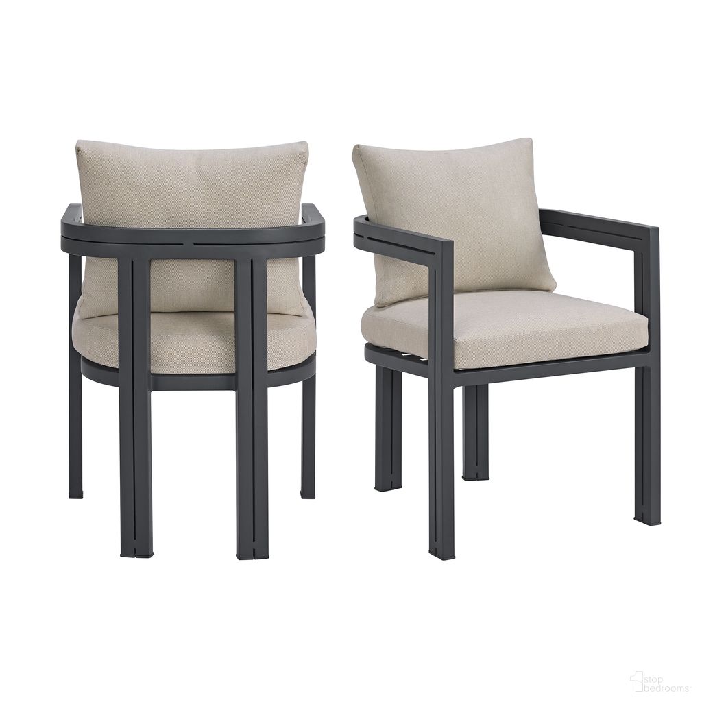 The appearance of Fresca Dining Chair Set of 2 In Beige and Dark Grey designed by Picket House in the modern / contemporary interior design. This beige/dark grey piece of furniture was selected by 1StopBedrooms from Fresca Collection to add a touch of cosiness and style into your home. Sku: O-16230-3-SC. Material: Aluminum.
