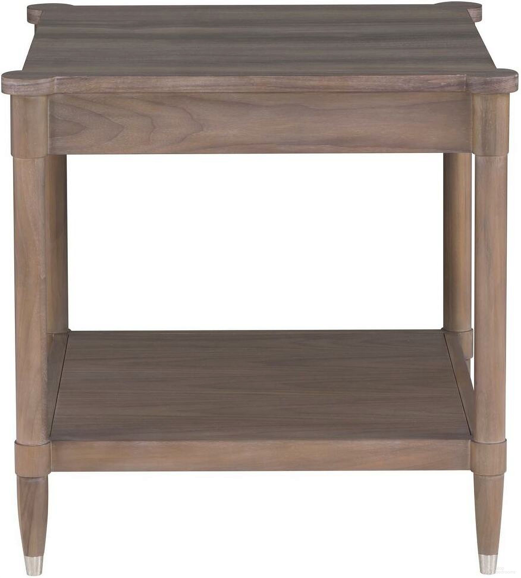 Freya Laminate Square End Table In Walnut