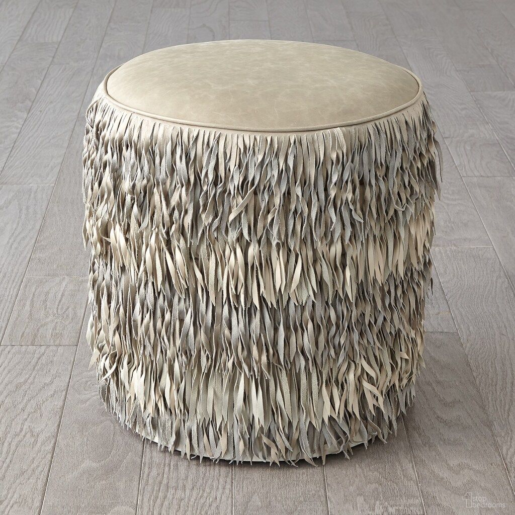 The appearance of Fringe Marble Leather Ottoman In Light Grey designed by Global Views in the modern / contemporary interior design. This light grey piece of furniture was selected by 1StopBedrooms from Fringe Collection to add a touch of cosiness and style into your home. Sku: WDSEH9080-GV. Material: MDF.