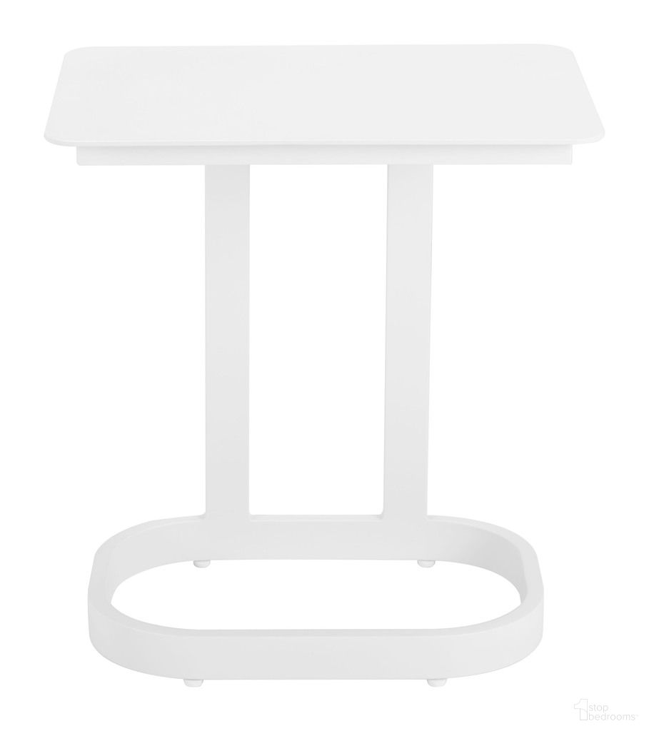 Friss End Table In White