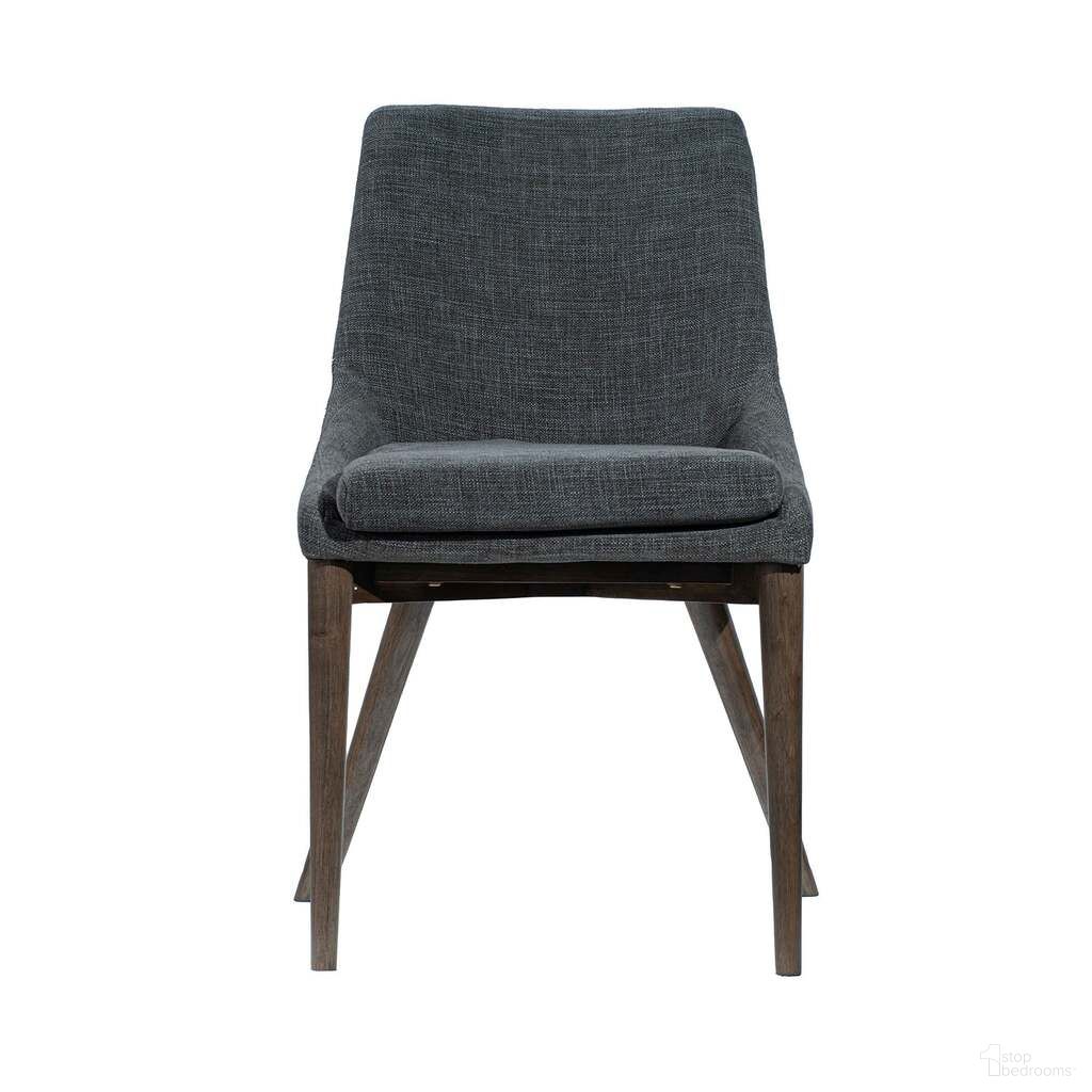 The appearance of Fritz Side Dining Chair Set of 2 In Brown and Slate designed by LH Imports in the transitional interior design. This brown and slate piece of furniture  was selected by 1StopBedrooms from Fritz Collection to add a touch of cosiness and style into your home. Sku: FZV-01SLA. Material: Polyester. Chair Type: Side Chair.