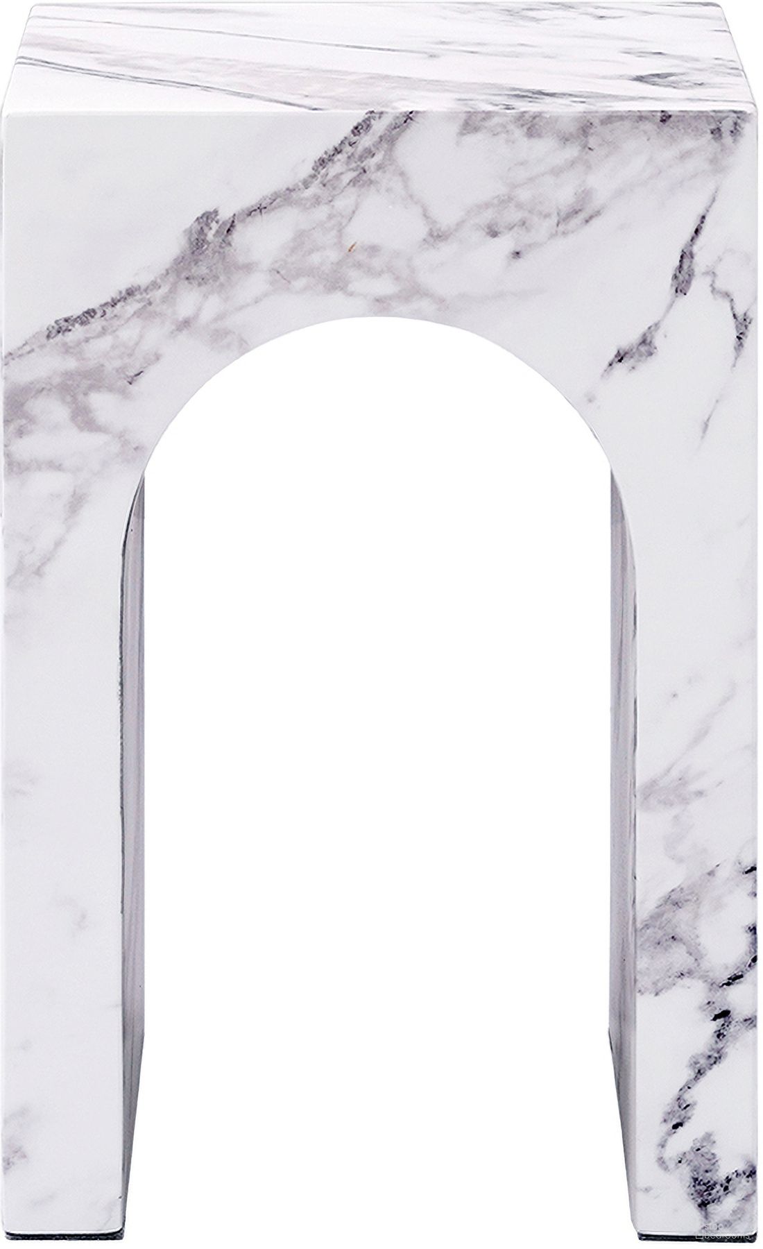 Fritzy 12 Inch End Table In Engineered Stone