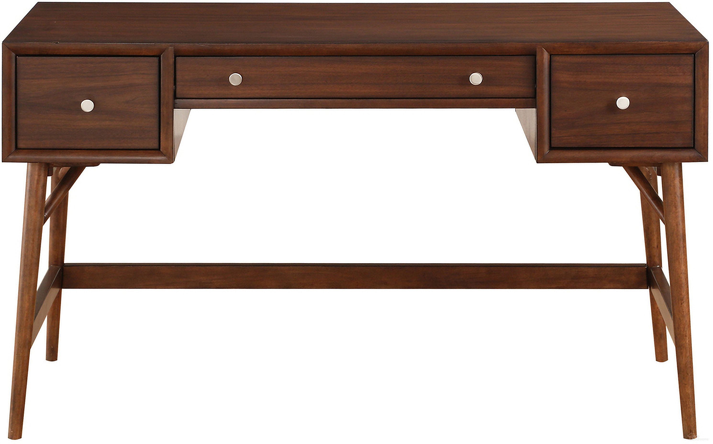 The appearance of Frolic Writing Desk In Brown designed by Homelegance in the transitional interior design. This brown piece of furniture was selected by 1StopBedrooms from Frolic Collection to add a touch of cosiness and style into your home. Sku: 3590-15. Material: Wood.
