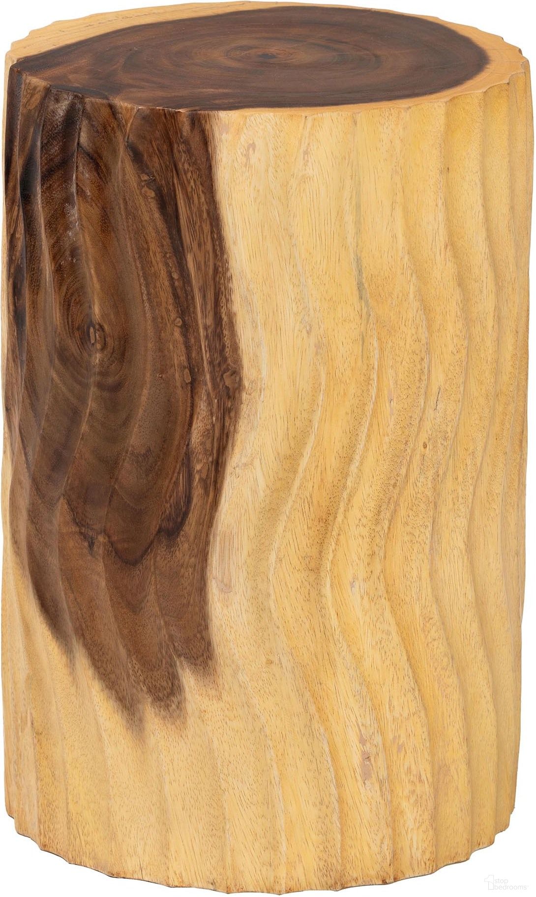 The appearance of Fuchsia Hand-Carved Suar Wood Round Side Table In Natural Brown designed by Baxton Studio in the bohemian interior design. This natural brown piece of furniture  was selected by 1StopBedrooms from Fuchsia Collection to add a touch of cosiness and style into your home. Sku: Suar S/T 006-Natural-Side Table. Material: Solid Wood.