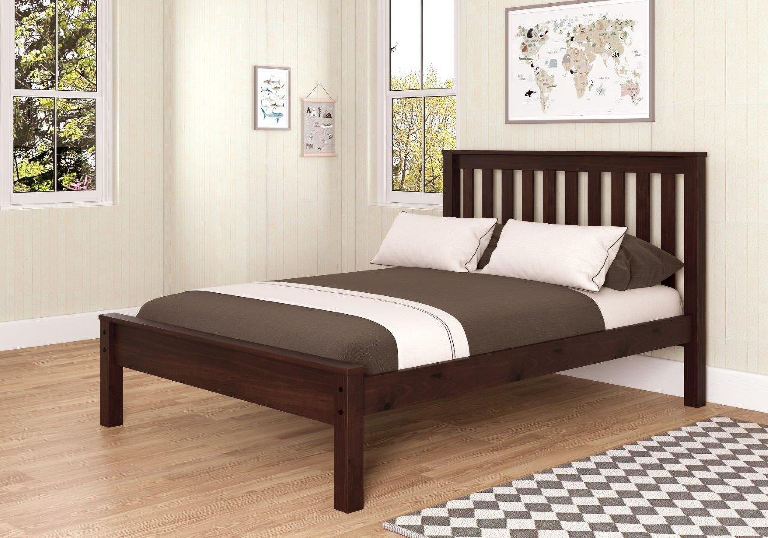The appearance of Full Contempo Bed Cappuccino designed by DONCO kids in the modern / contemporary interior design. This dark cappuccino piece of furniture was selected by 1StopBedrooms from to add a touch of cosiness and style into your home. Sku: 500-FCP. Bed Type: Platform Bed. Material: Wood. Bed Size: Full.
