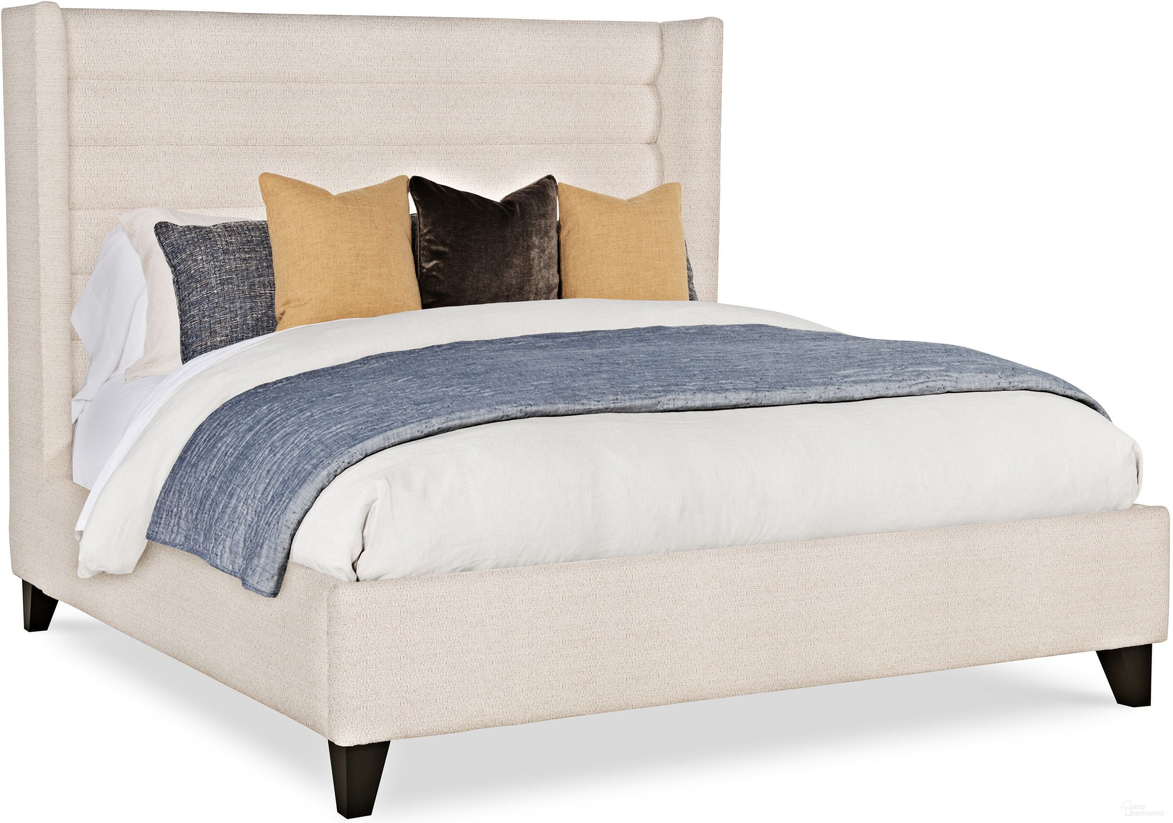 The appearance of Fully King Upholstered Bed Stocked In Charbrown designed by Century Furniture in the modern / contemporary interior design. This charbrown piece of furniture was selected by 1StopBedrooms from Details Case Collection to add a touch of cosiness and style into your home. Sku: CR1-120KUF-V1;CR1-122KH-V1. Bed Size: King. Material: Upholstery. Bed Type: Upholstered Bed.
