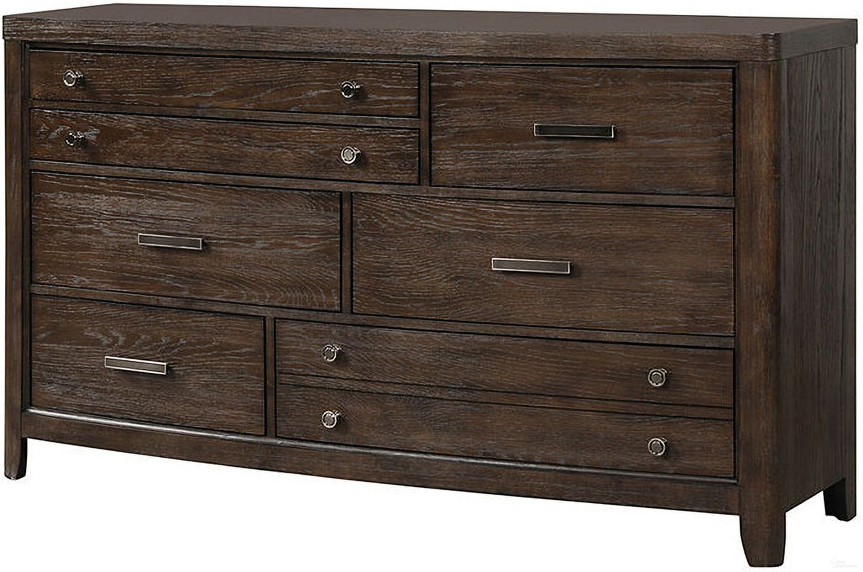 The appearance of Fulton Dresser designed by Bernell in the transitional interior design. This heritage brown piece of furniture  was selected by 1StopBedrooms from Fulton Collection to add a touch of cosiness and style into your home. Sku: 1720-130. Material: Polyester.