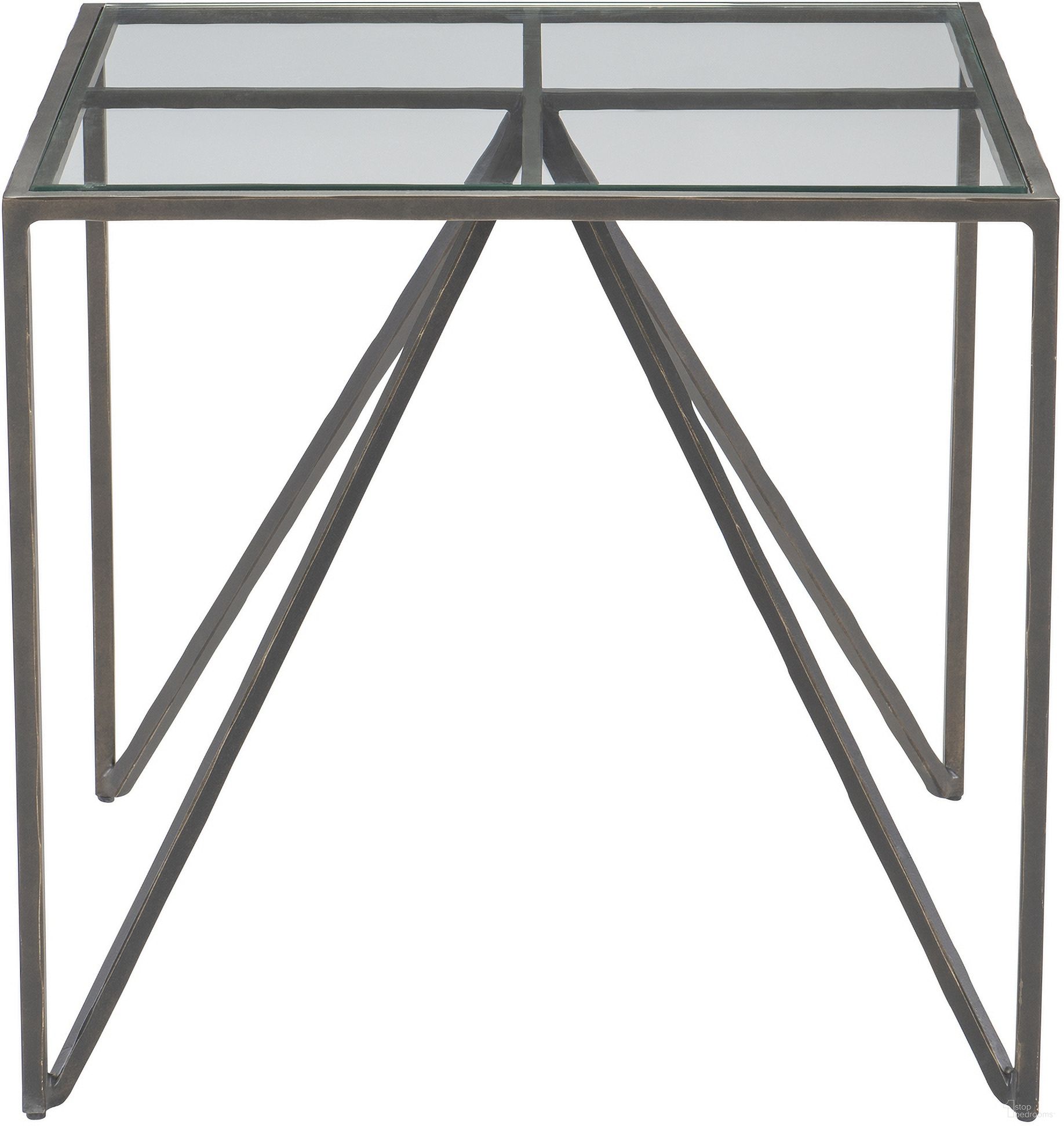 The appearance of Fulton Side Table designed by Bernhardt in the modern / contemporary interior design. This new aged bronze piece of furniture  was selected by 1StopBedrooms from Fulton Collection to add a touch of cosiness and style into your home. Sku: 427111. Material: Iron.