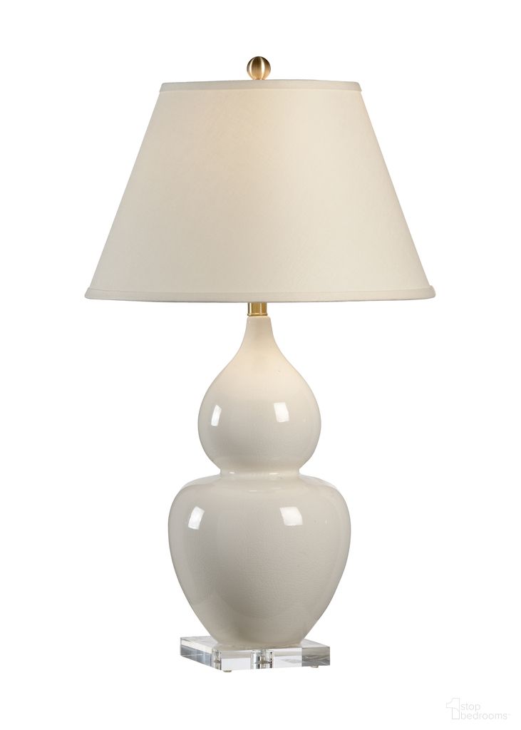 Fulton Vase Lamp In White and Cream