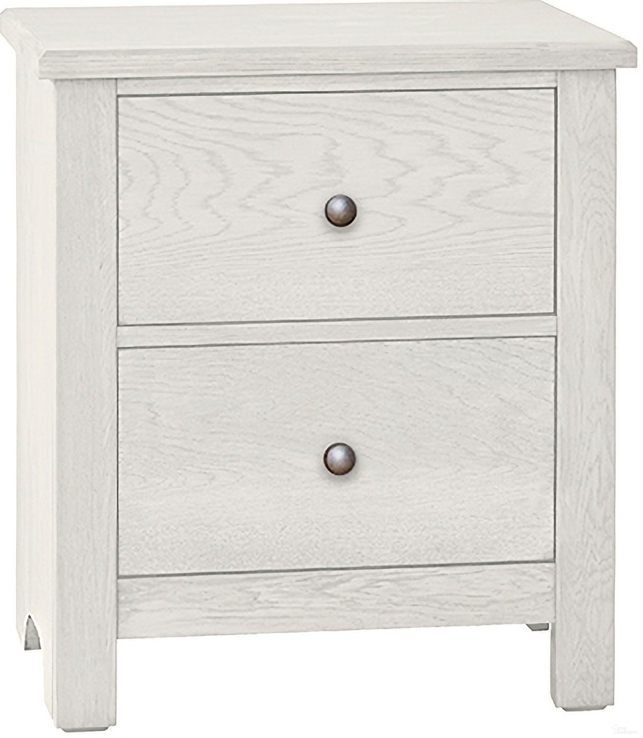 The appearance of Fundamentals 2 Drawer Nightstand In White designed by Vaughan Bassett in the transitional interior design. This white piece of furniture  was selected by 1StopBedrooms from Fundamentals Collection to add a touch of cosiness and style into your home. Sku: 16-226. Material: Wood.