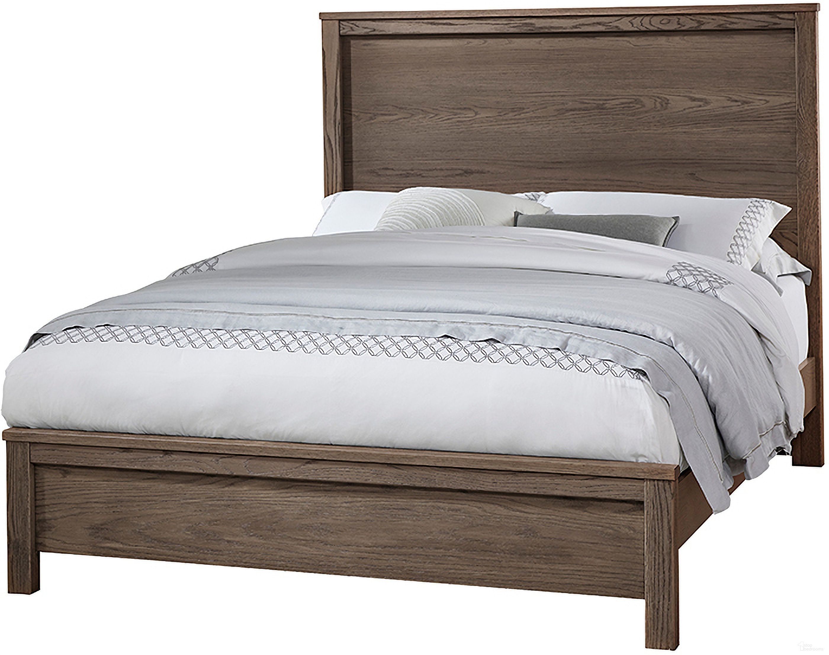 The appearance of Fundamentals King Bed In Grey designed by Vaughan Bassett in the modern / contemporary interior design. This grey piece of furniture was selected by 1StopBedrooms from Fundamentals Collection to add a touch of cosiness and style into your home. Sku: 11-661;11-166;11-922;MS-MS1. Bed Type: Panel Bed. Material: Wood. Bed Size: King.