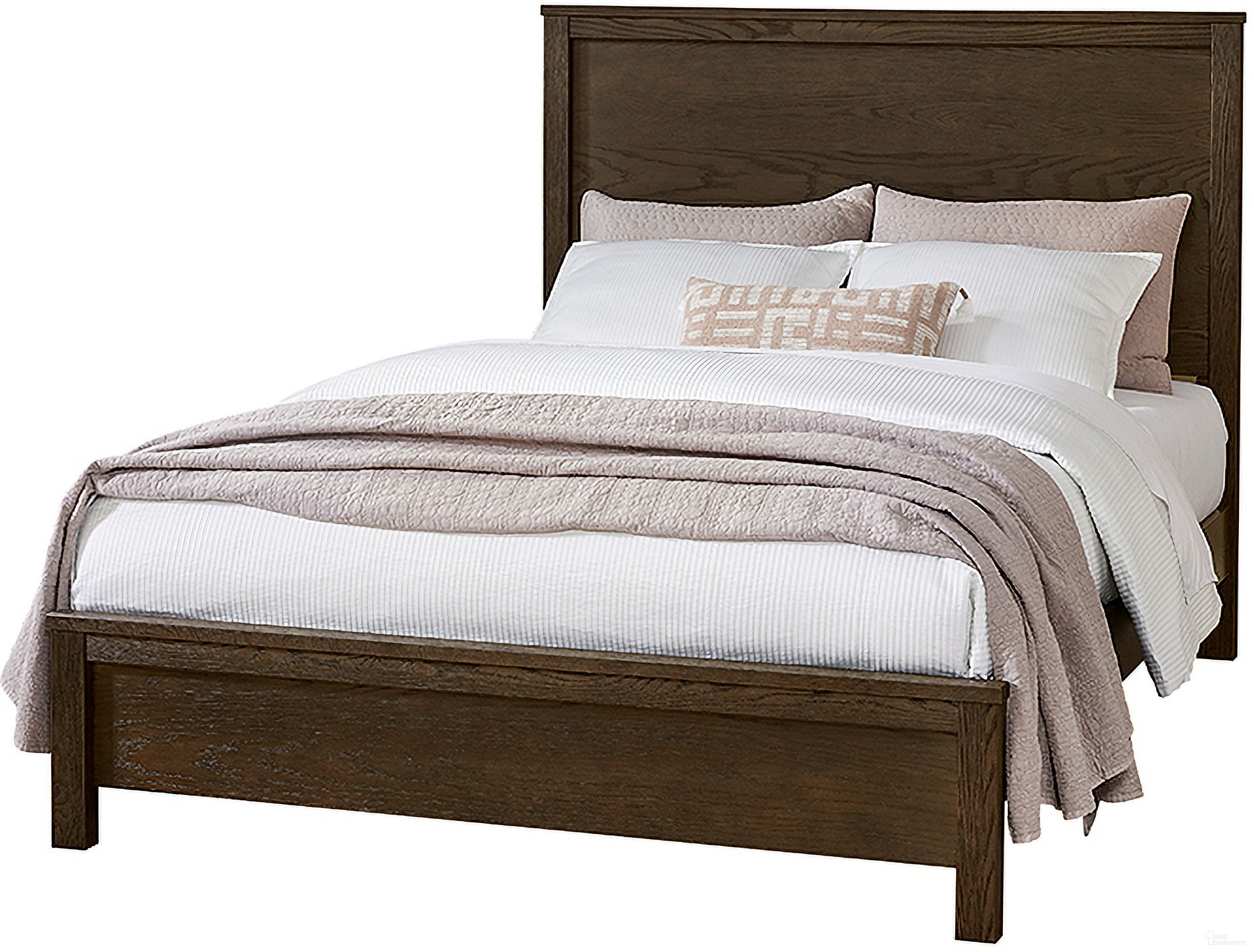 The appearance of Fundamentals Queen Bed In Java designed by Vaughan Bassett in the modern / contemporary interior design. This java piece of furniture  was selected by 1StopBedrooms from Fundamentals Collection to add a touch of cosiness and style into your home. Sku: 10-551;10-155;10-922. Bed Type: Panel Bed. Material: Wood. Bed Size: Queen.