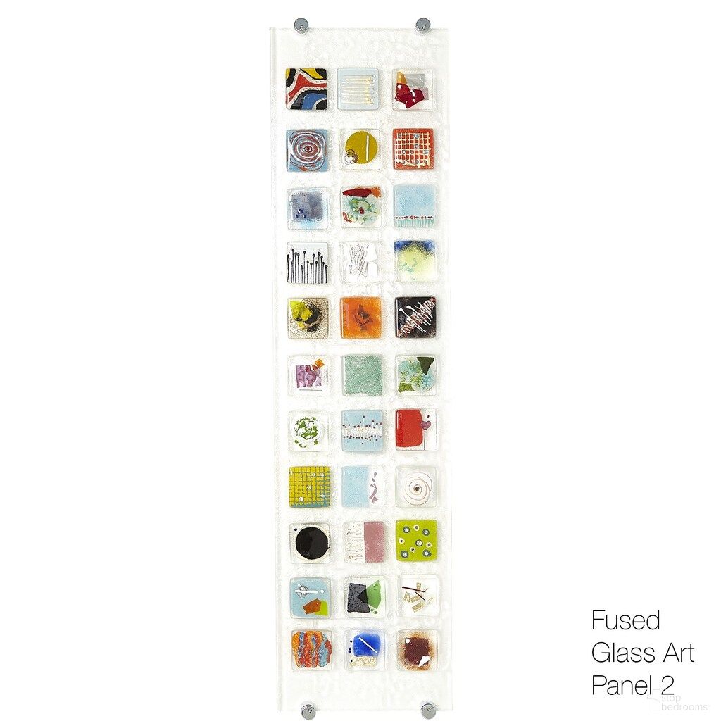 Fused Glass Art Panel 2 In Clear