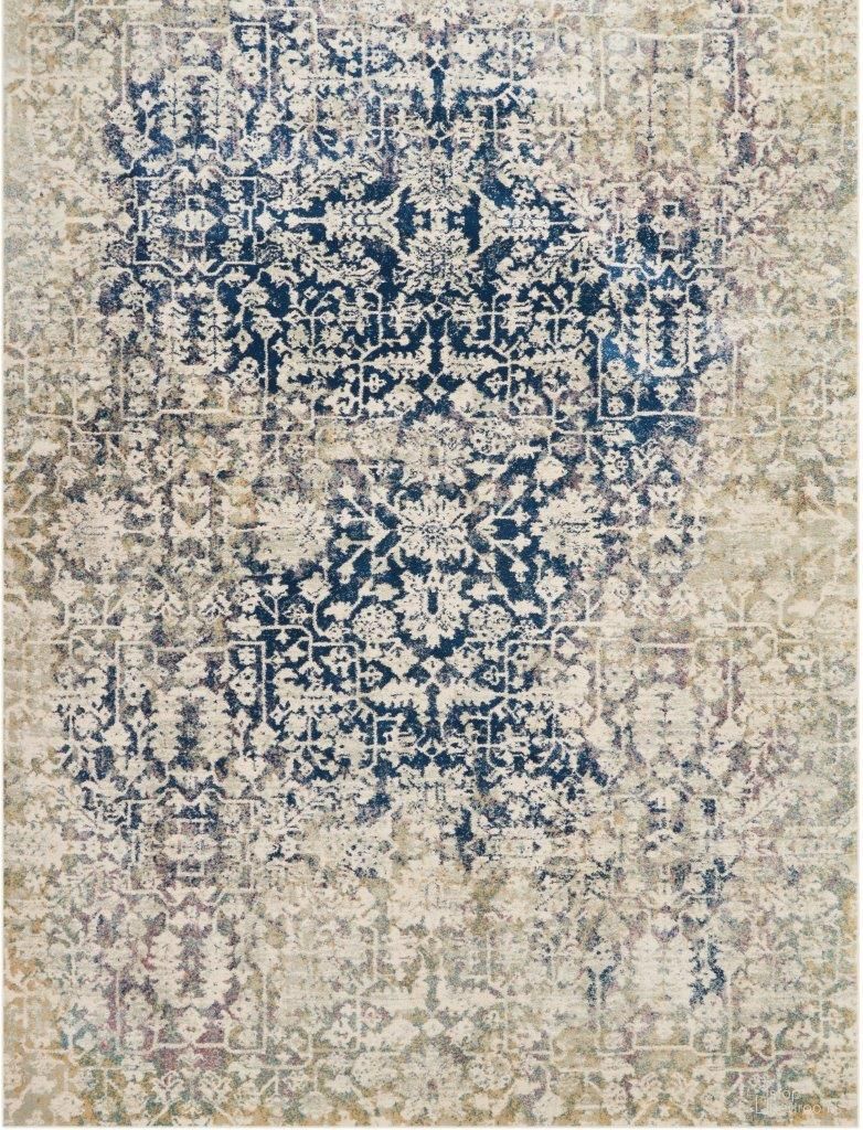 The appearance of Fusion Cream and Blue 10' x 13' Area Rug designed by Nourison in the transitional interior design. This cream and blue piece of furniture was selected by 1StopBedrooms from Fusion Collection to add a touch of cosiness and style into your home. Sku: 99446317247. Material: Polypropylene.