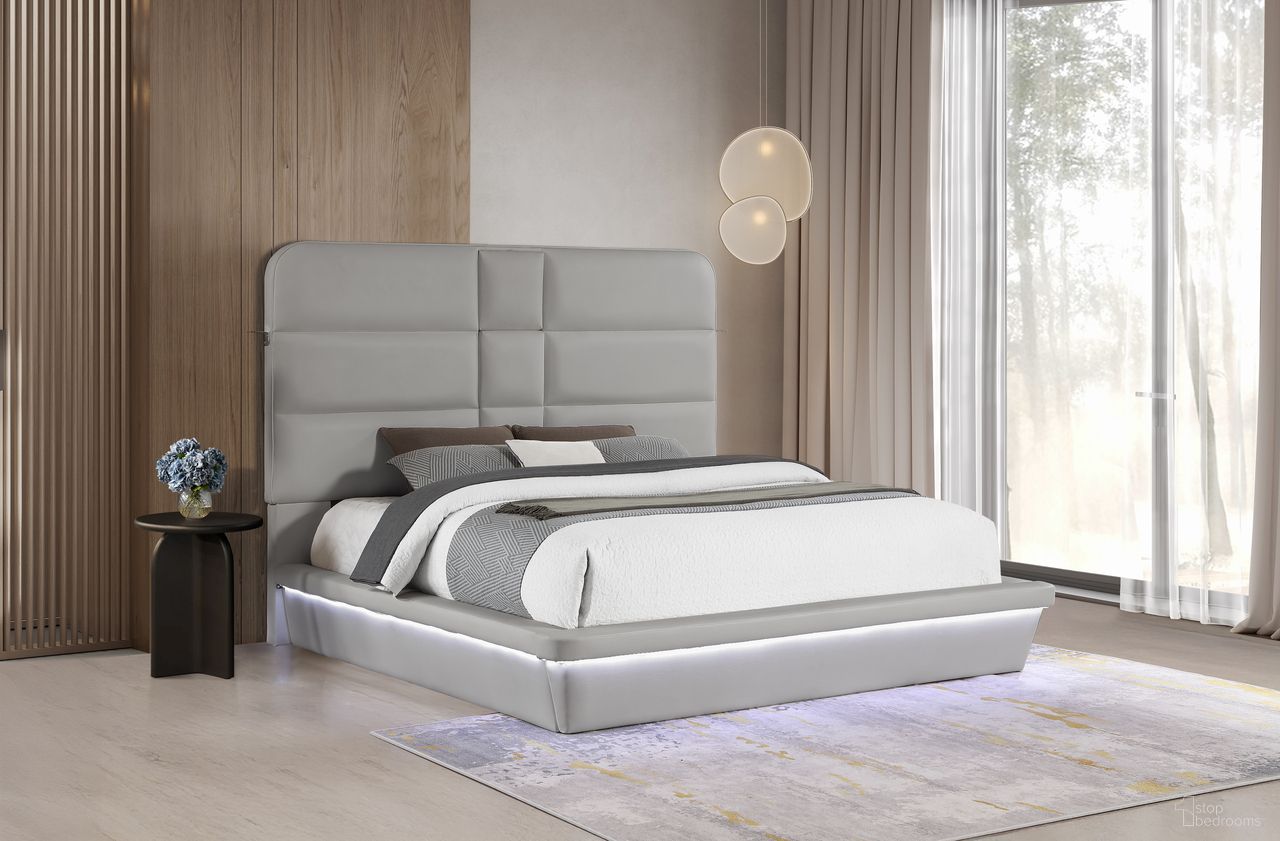 Futura Queen Bed In Gray