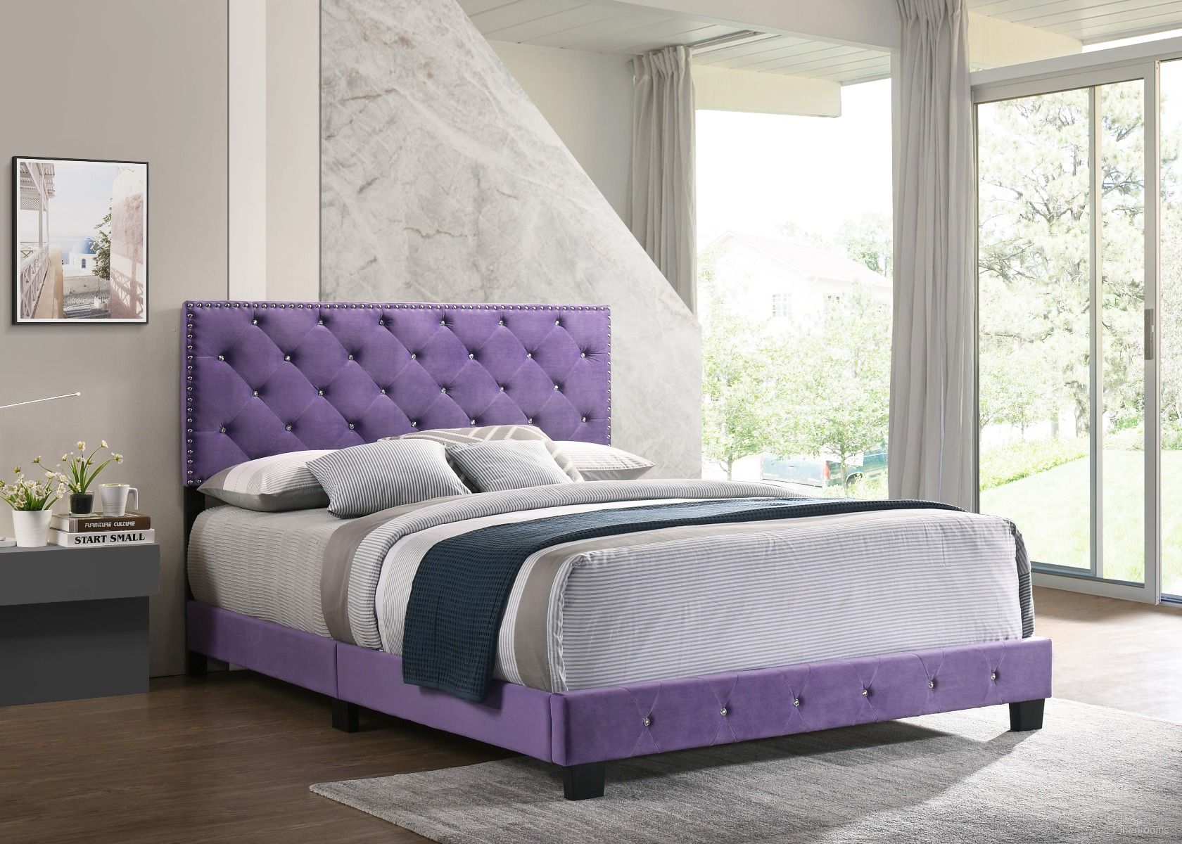 The appearance of Furniture Suffolk Queen Bed, Burgundy designed by Glory in the modern / contemporary interior design. This burgundy piece of furniture  was selected by 1StopBedrooms from Suffolk Collection to add a touch of cosiness and style into your home. Sku: G1402-QB-UP-Headboard,Footboard,Rails,Supports,hardware,Assembly Guide. Bed Type: Panel Bed. Material: Wood. Bed Size: Queen.