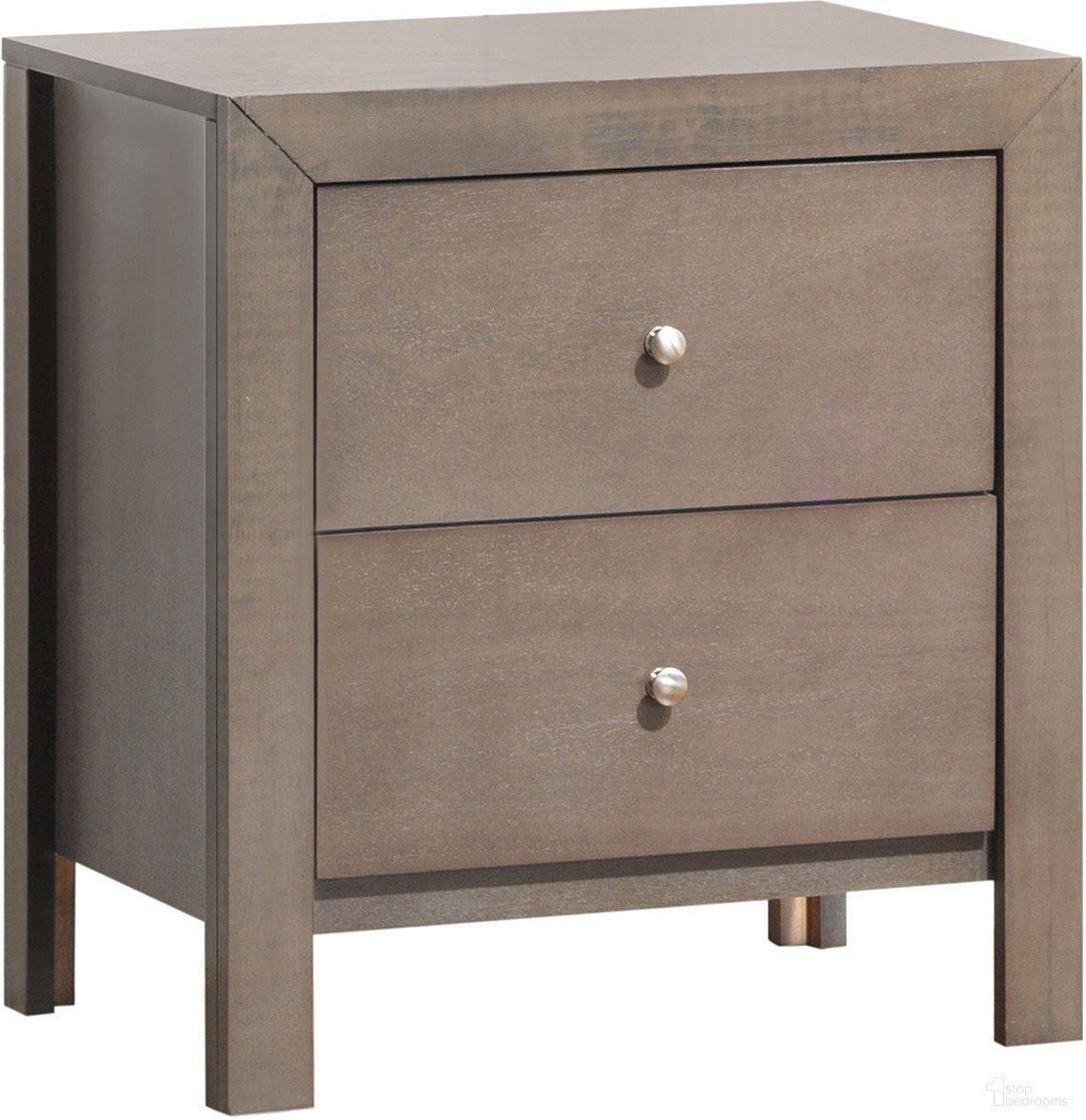 The appearance of Glory Furniture Night Stand in Gray designed by Glory in the transitional interior design. This gray piece of furniture was selected by 1StopBedrooms from G2405 Collection to add a touch of cosiness and style into your home. Sku: G2405-N-Nightstand. Material: Wood.