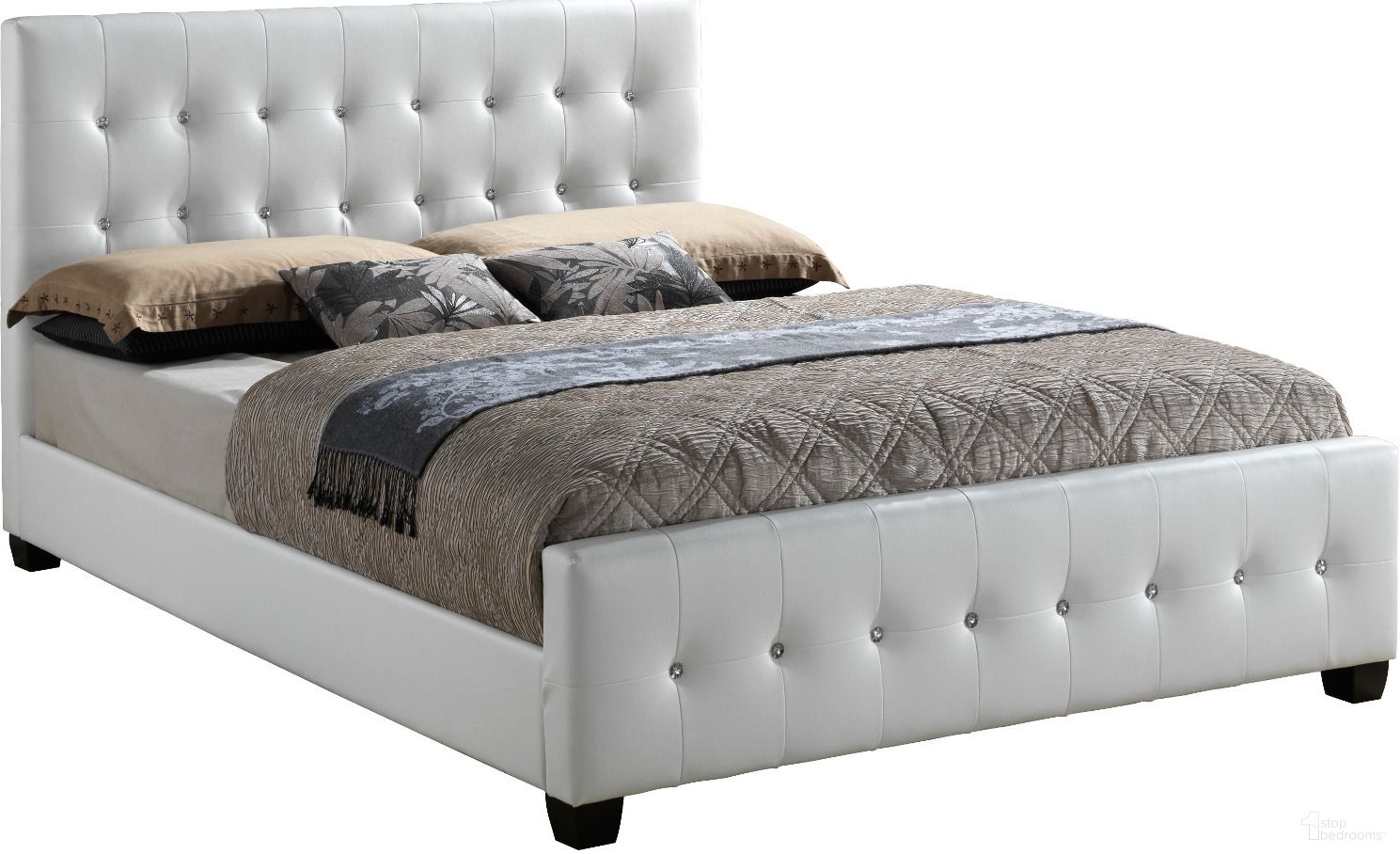 The appearance of Glory Furniture G2587 Full Upholstered Panel Bed in White designed by Glory in the traditional interior design. This white piece of furniture  was selected by 1StopBedrooms from G2587 Collection to add a touch of cosiness and style into your home. Sku: G2587-FB-UP-Full  Bed  Headboard;G2587-FB-UP-Full Bed  Footboard;G2587-FB-UP-Full Bed  Rails. Bed Type: Panel Bed. Material: Upholstered. Bed Size: Full.