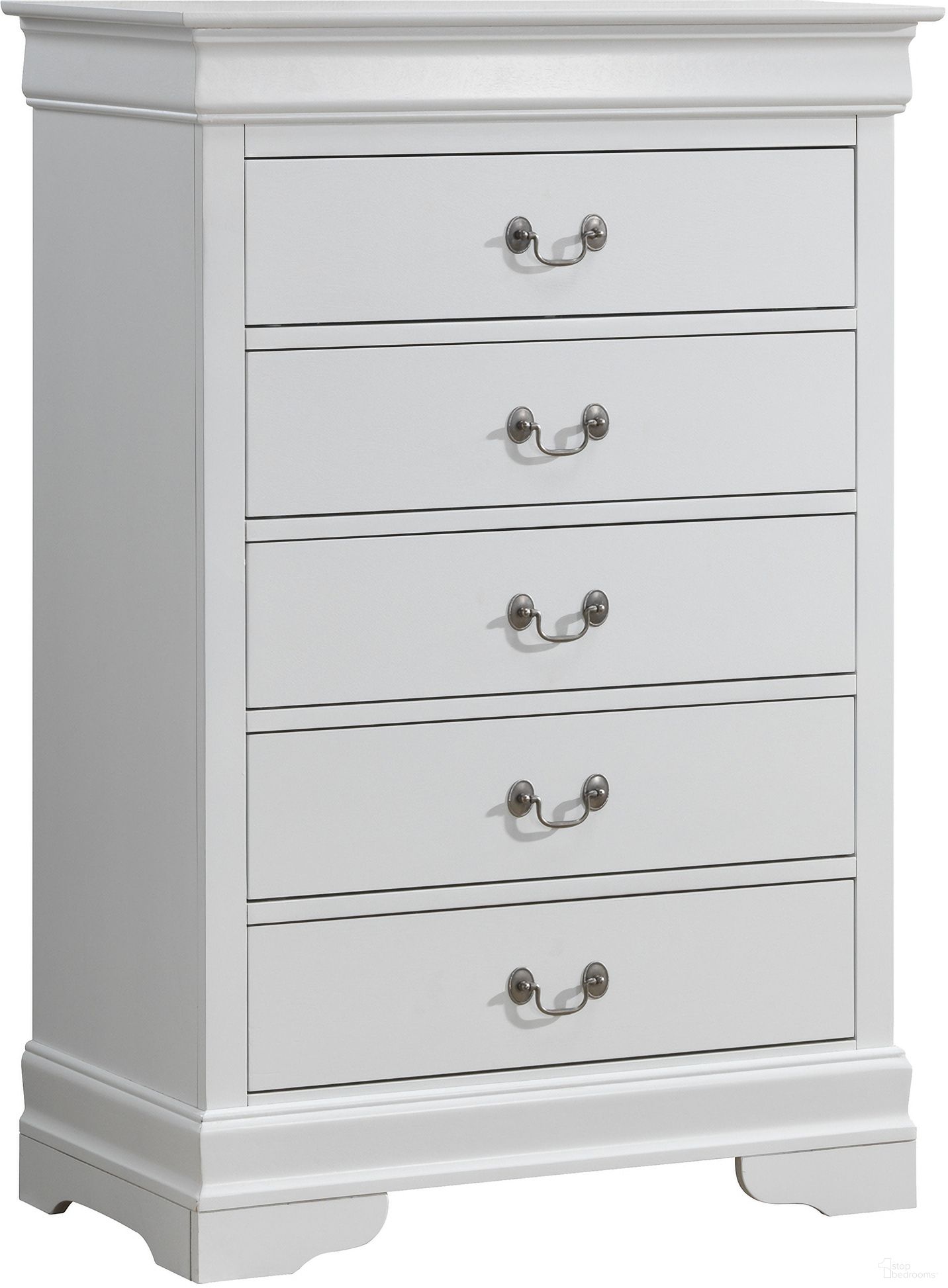 The appearance of Glory Furniture G3190 Chest in White designed by Glory in the traditional interior design. This white piece of furniture  was selected by 1StopBedrooms from G3190 Collection to add a touch of cosiness and style into your home. Sku: G3190-CH-Chest. Material: Wood.