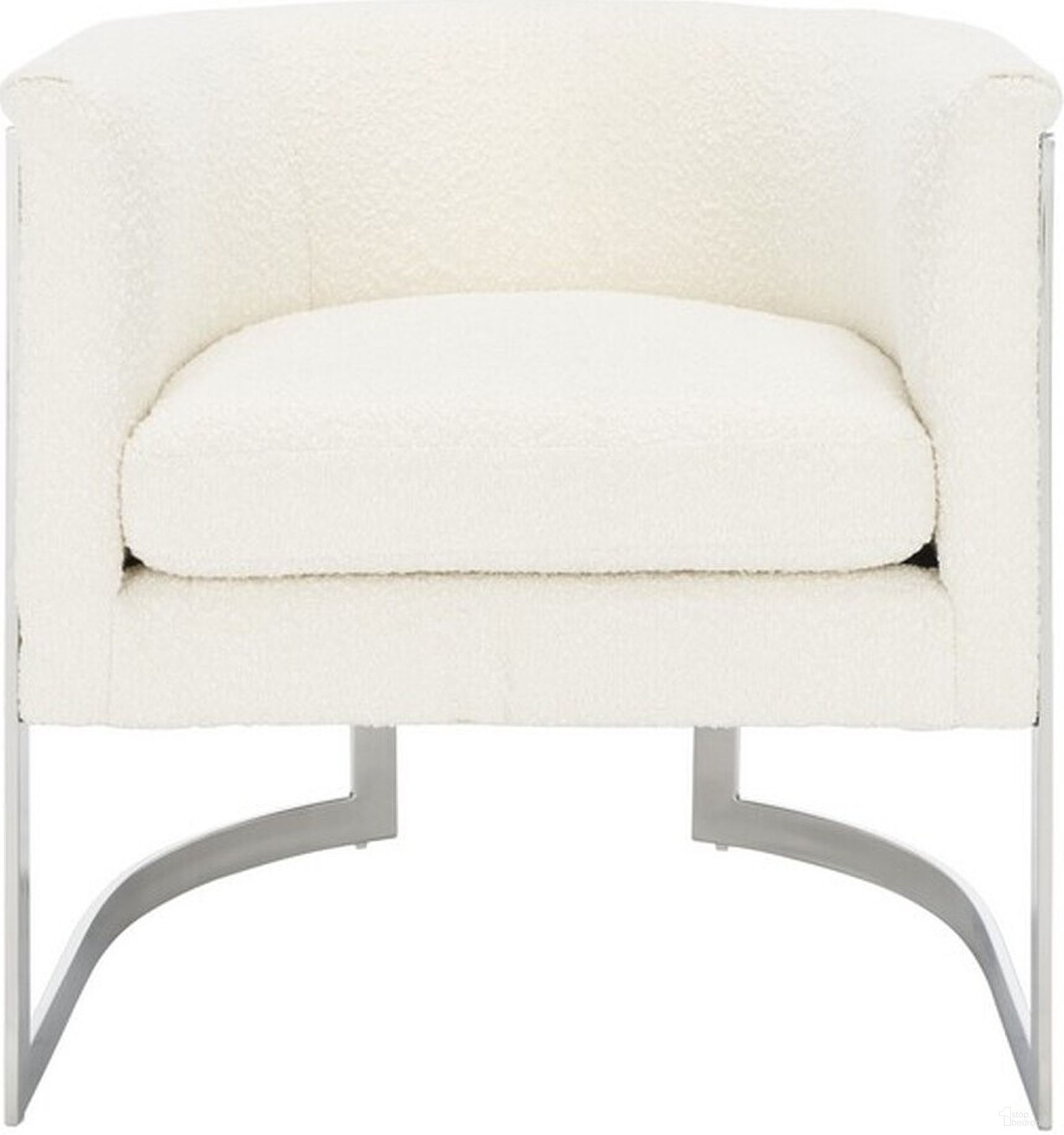The appearance of Gabby Barrel Back Accent Chair In Ivory And Silver designed by Safavieh Couture in the modern / contemporary interior design. This ivory and silver piece of furniture was selected by 1StopBedrooms from Gabby Collection to add a touch of cosiness and style into your home. Sku: SFV5039A. Material: Wood.