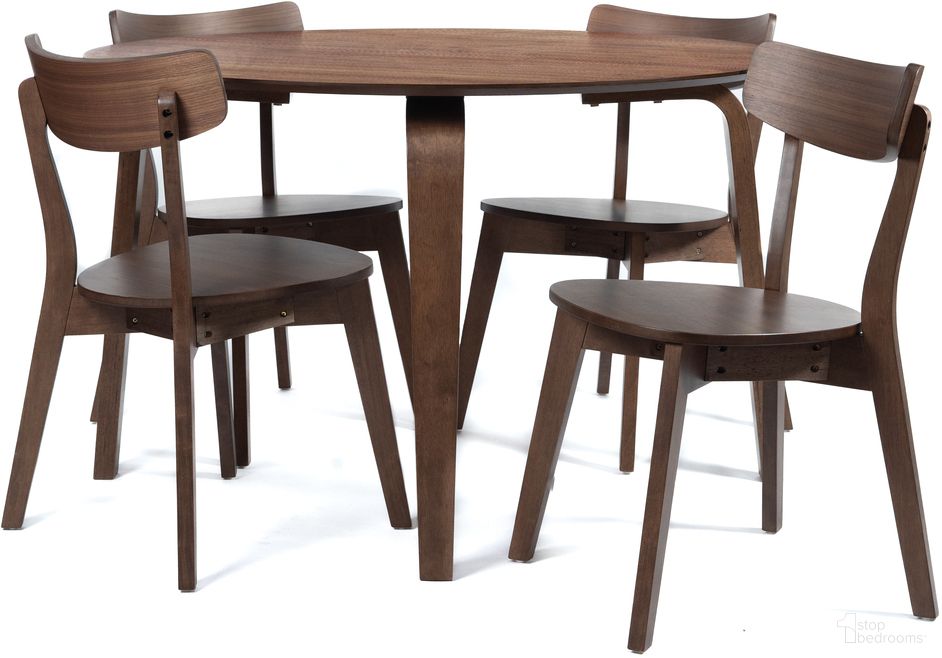 The appearance of Gabby Complete Table In Walnut designed by New Classic in the modern / contemporary interior design. This walnut piece of furniture  was selected by 1StopBedrooms from Gabby Collection to add a touch of cosiness and style into your home. Sku: D501-10L;D501-10T. Material: Wood.