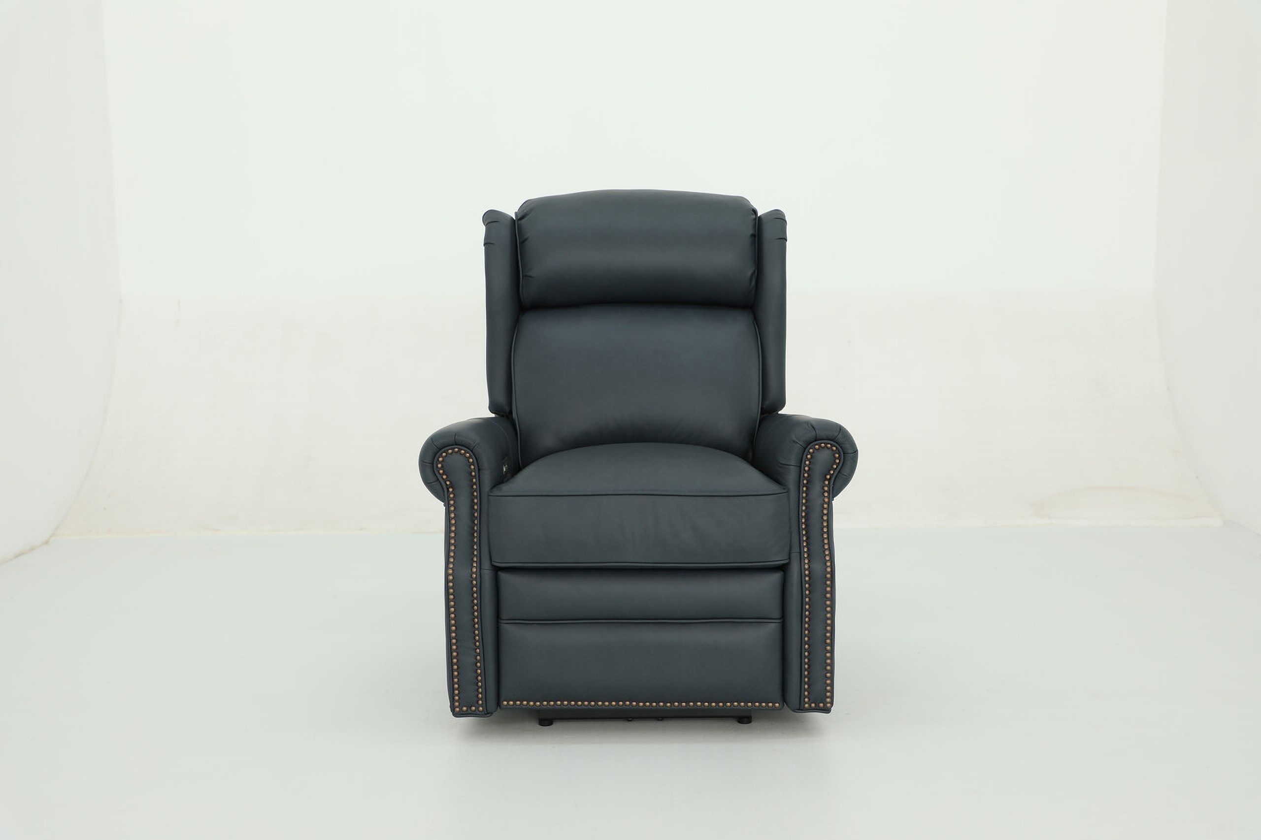 The appearance of Gabby Power Recliner with Power Head Rest and Power Lumbar In Ocean designed by BarcaLounger in the transitional interior design. This ocean piece of furniture  was selected by 1StopBedrooms from Gabby Collection to add a touch of cosiness and style into your home. Sku: 9PHL1505530846. Material: Leather.