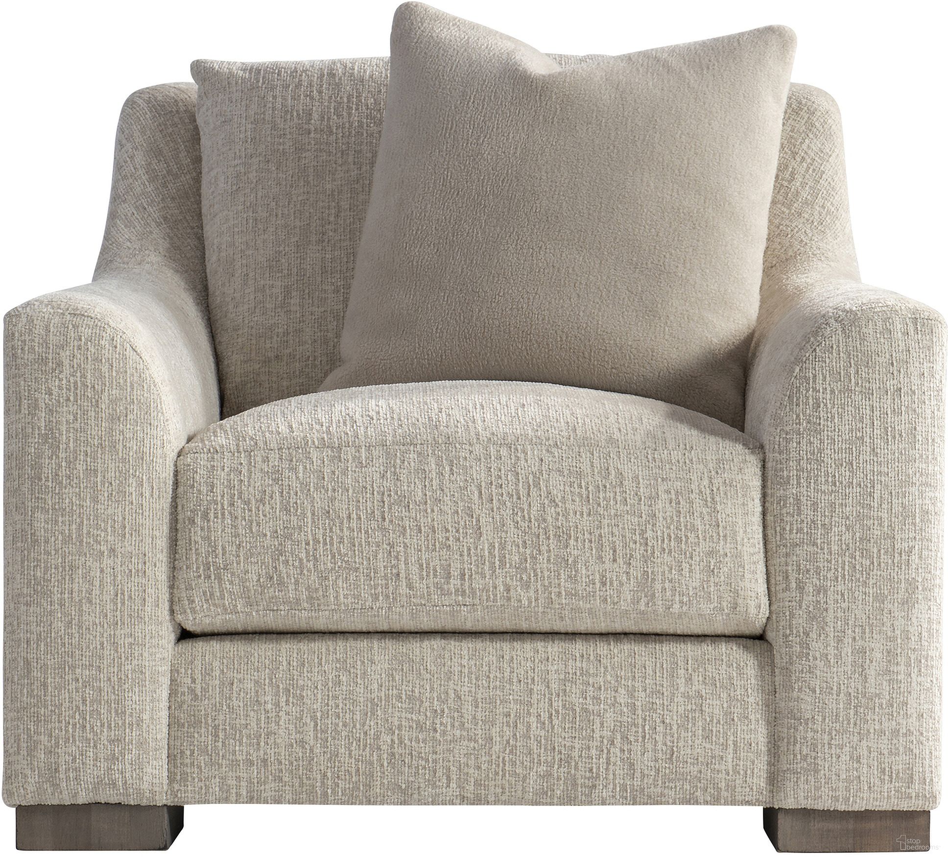 The appearance of Gabi Fabric Chair designed by Bernhardt in the transitional interior design. This cream piece of furniture was selected by 1StopBedrooms from Gabi Collection to add a touch of cosiness and style into your home. Sku: P7082A. Material: Fabric.