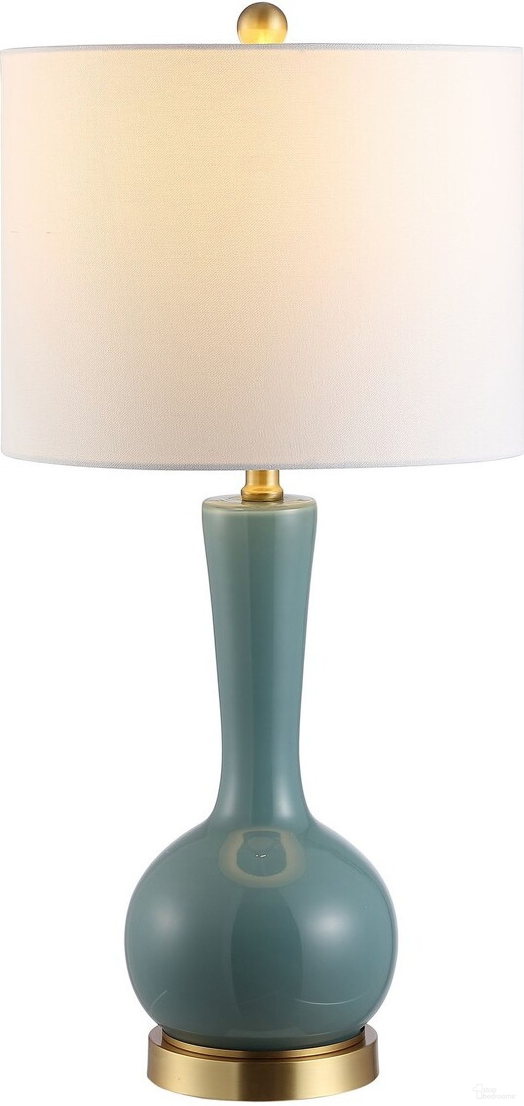 Gaetna Glass Table Lamp in Blue